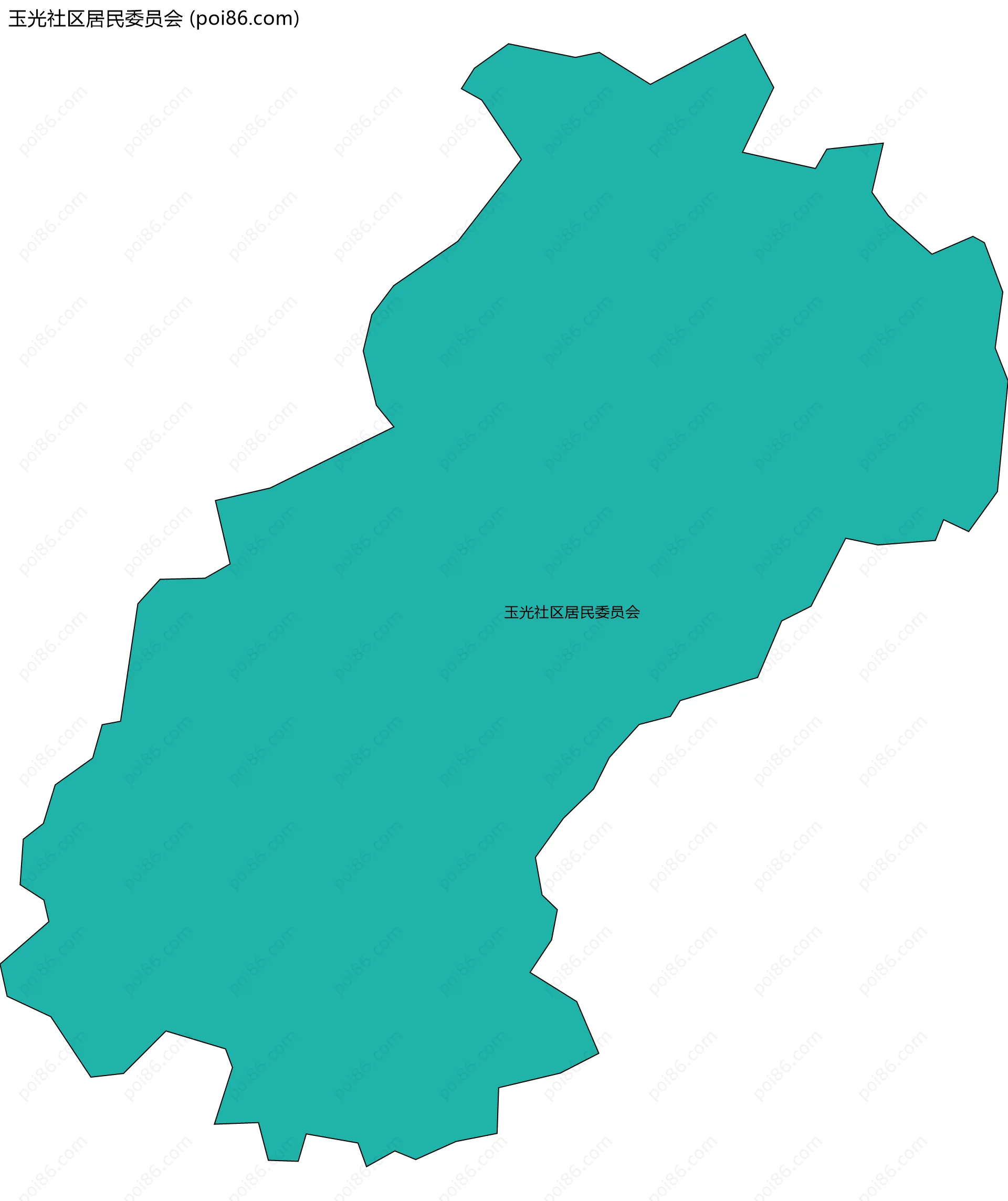 玉光社区居民委员会边界地图