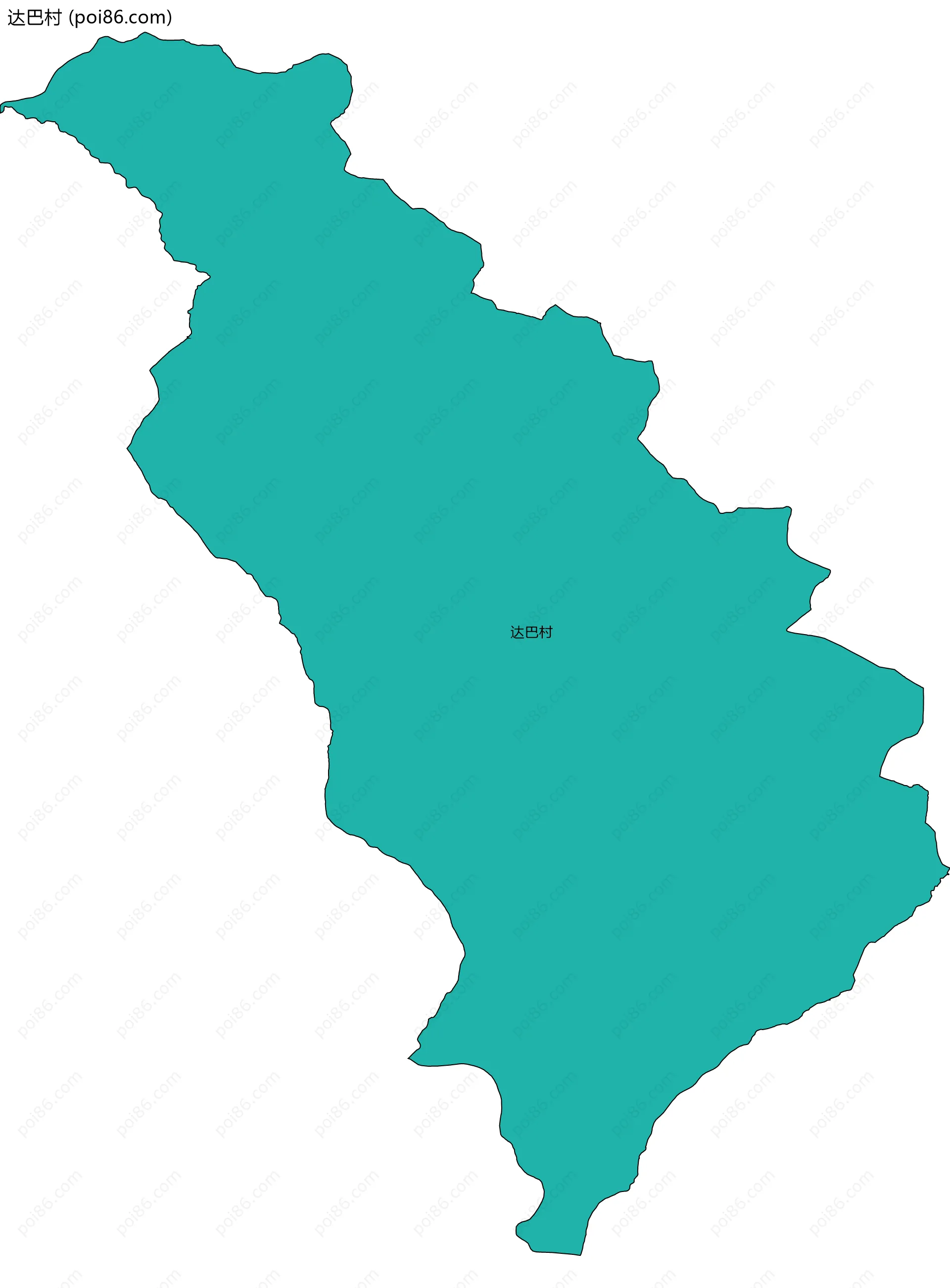 达巴村边界地图