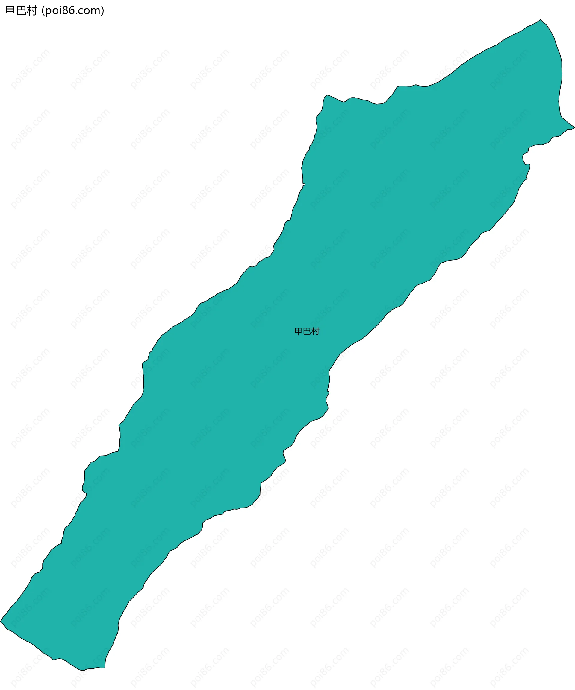 甲巴村边界地图