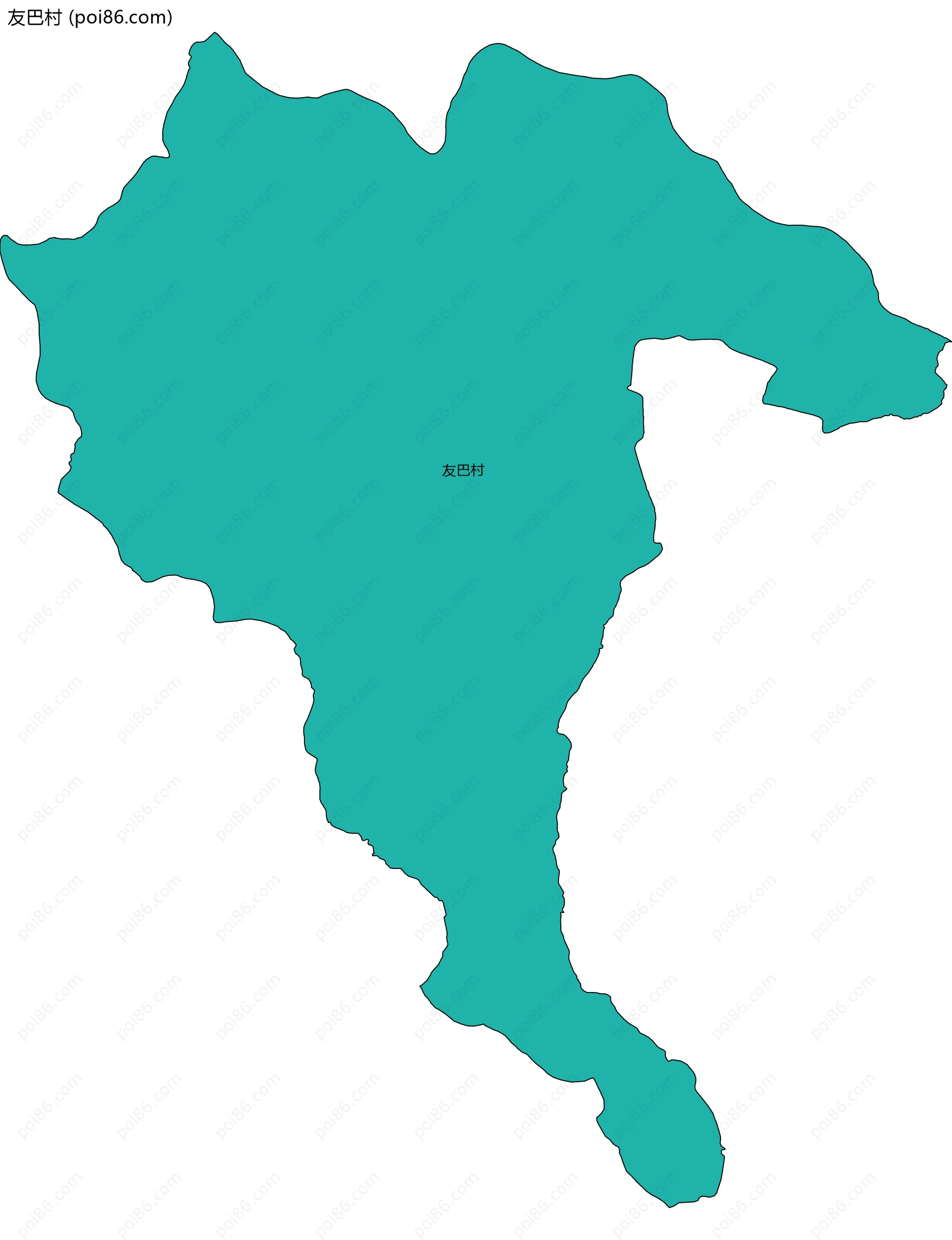友巴村边界地图