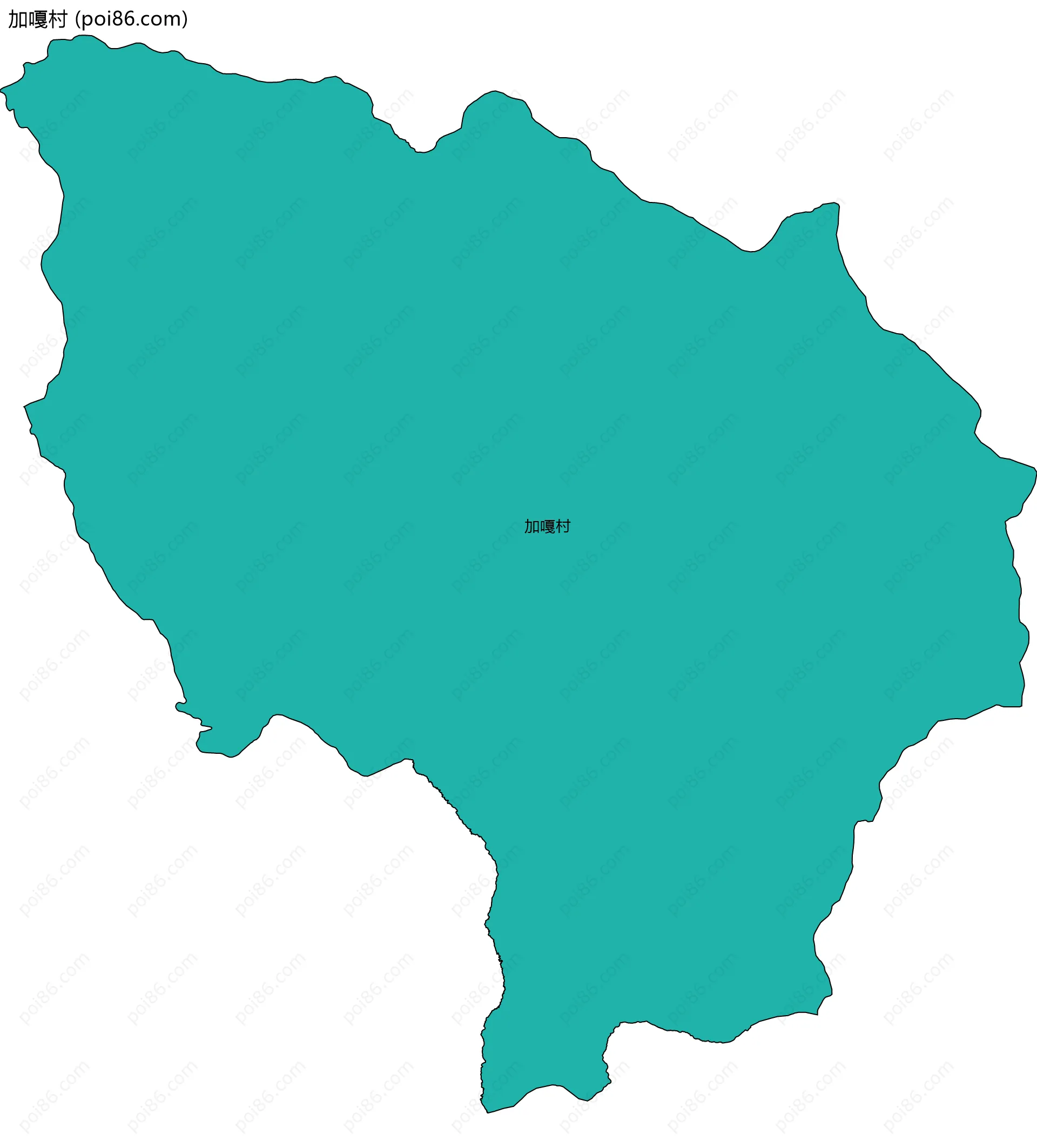 加嘎村边界地图