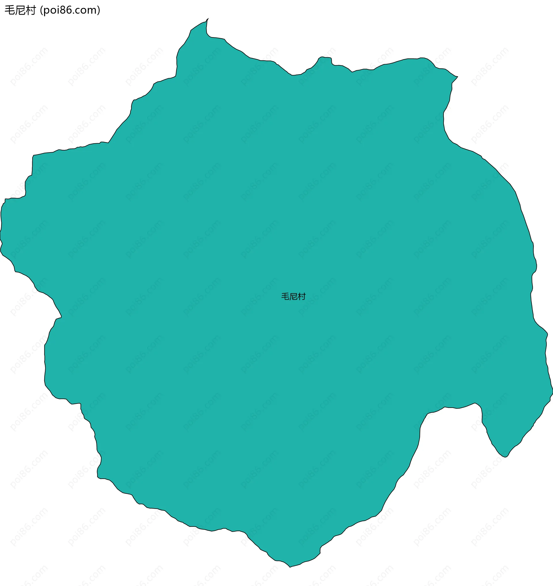 毛尼村边界地图