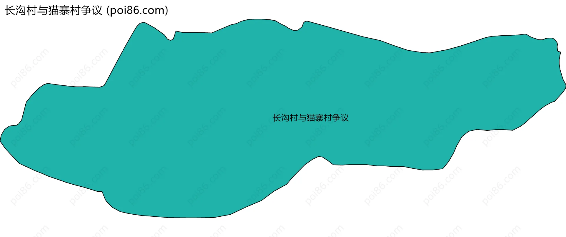 长沟村与猫寨村争议边界地图
