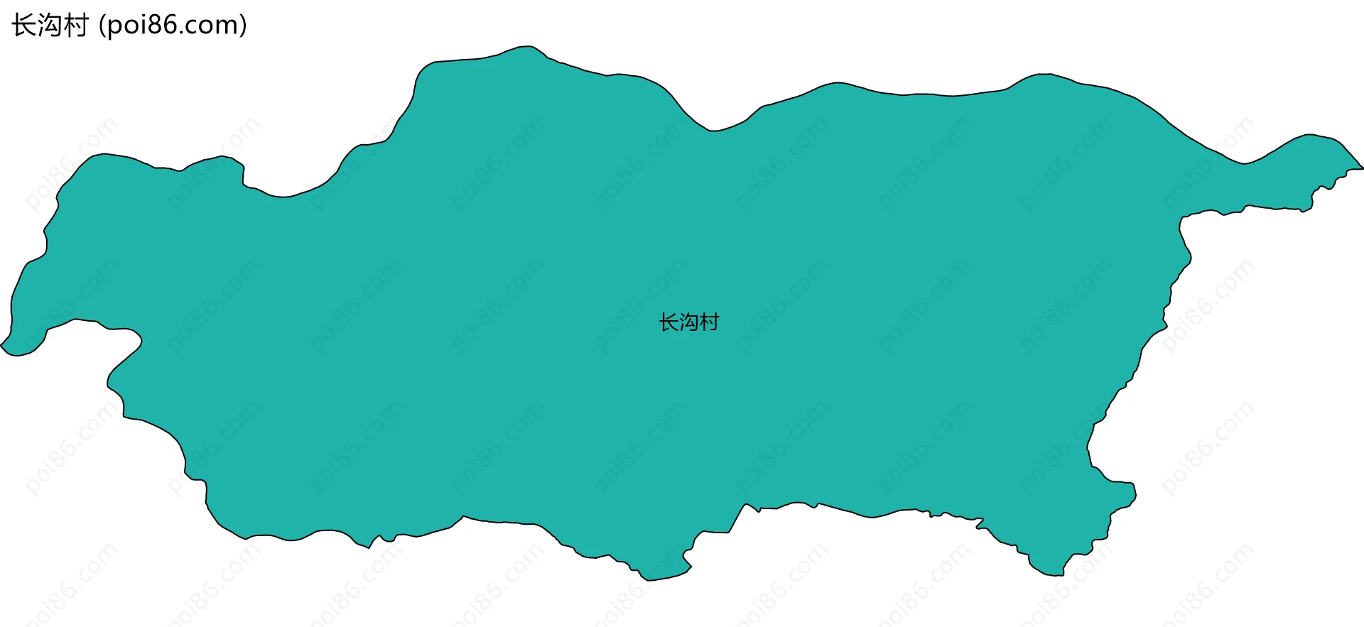 长沟村边界地图