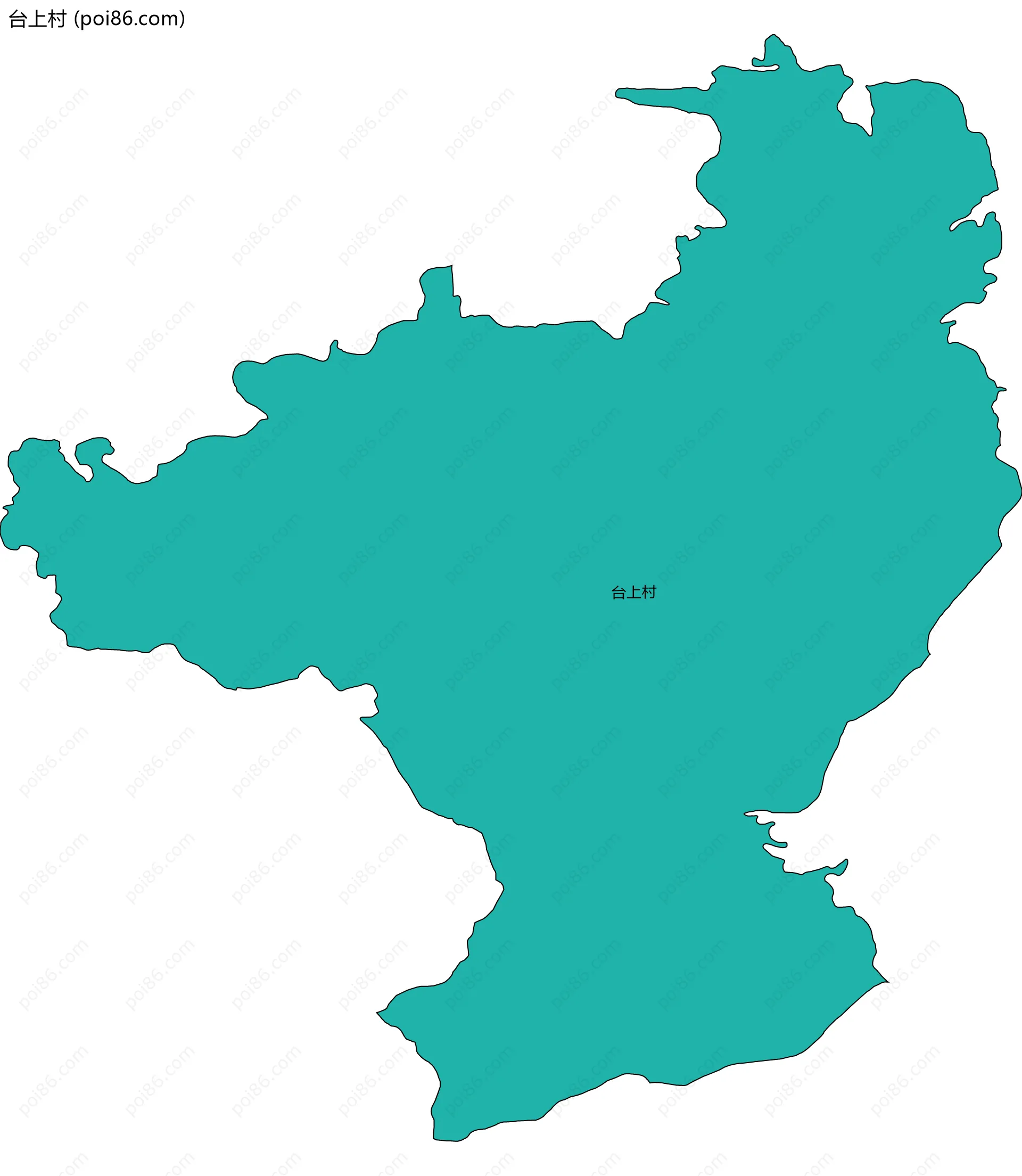 台上村边界地图