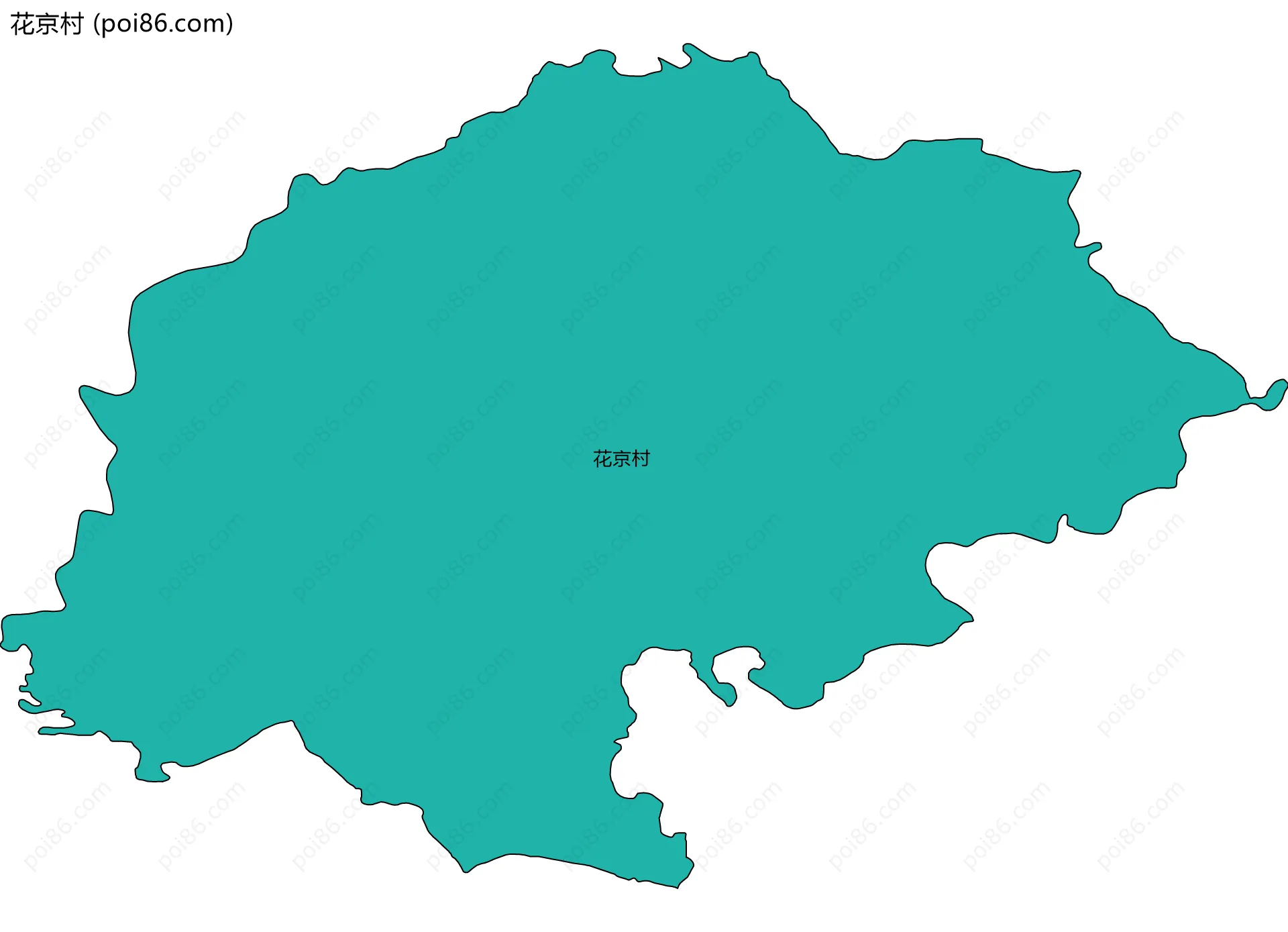花京村边界地图