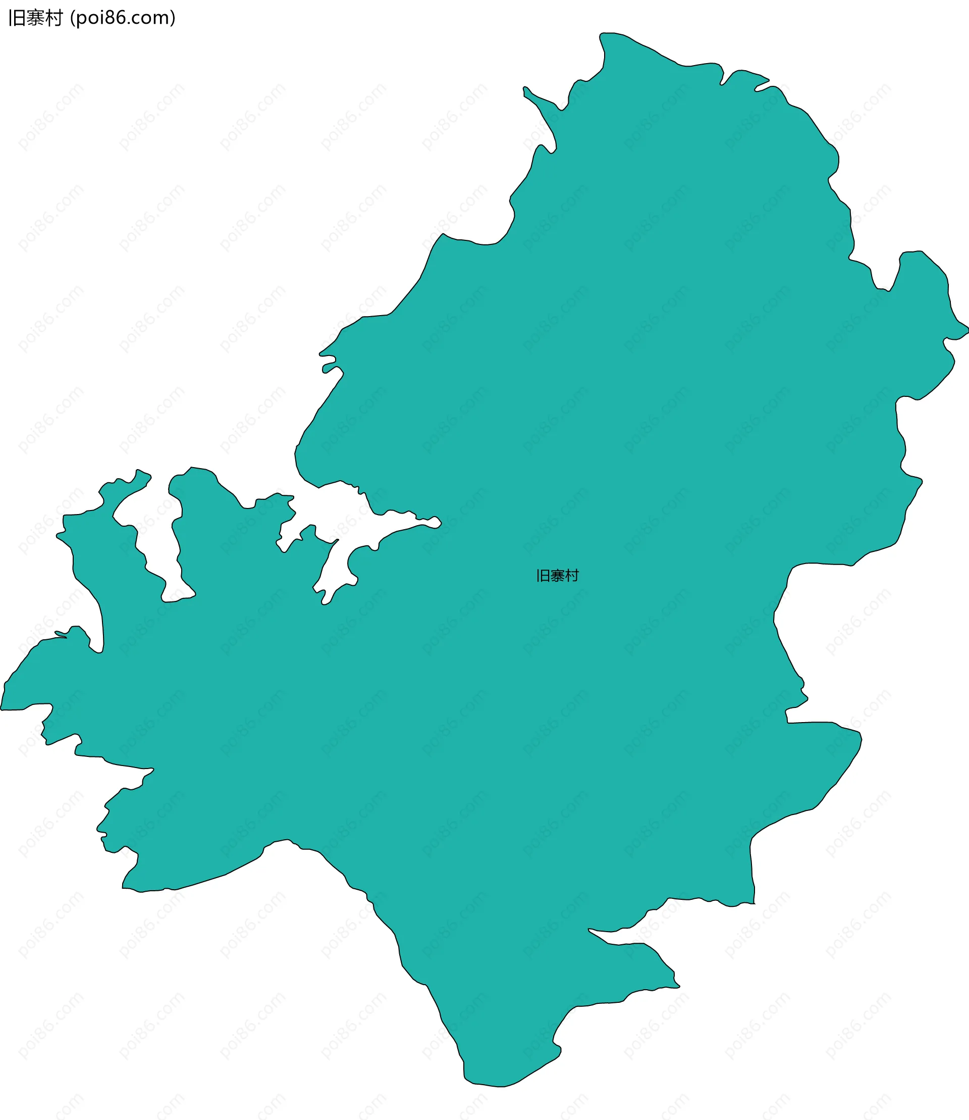 旧寨村边界地图