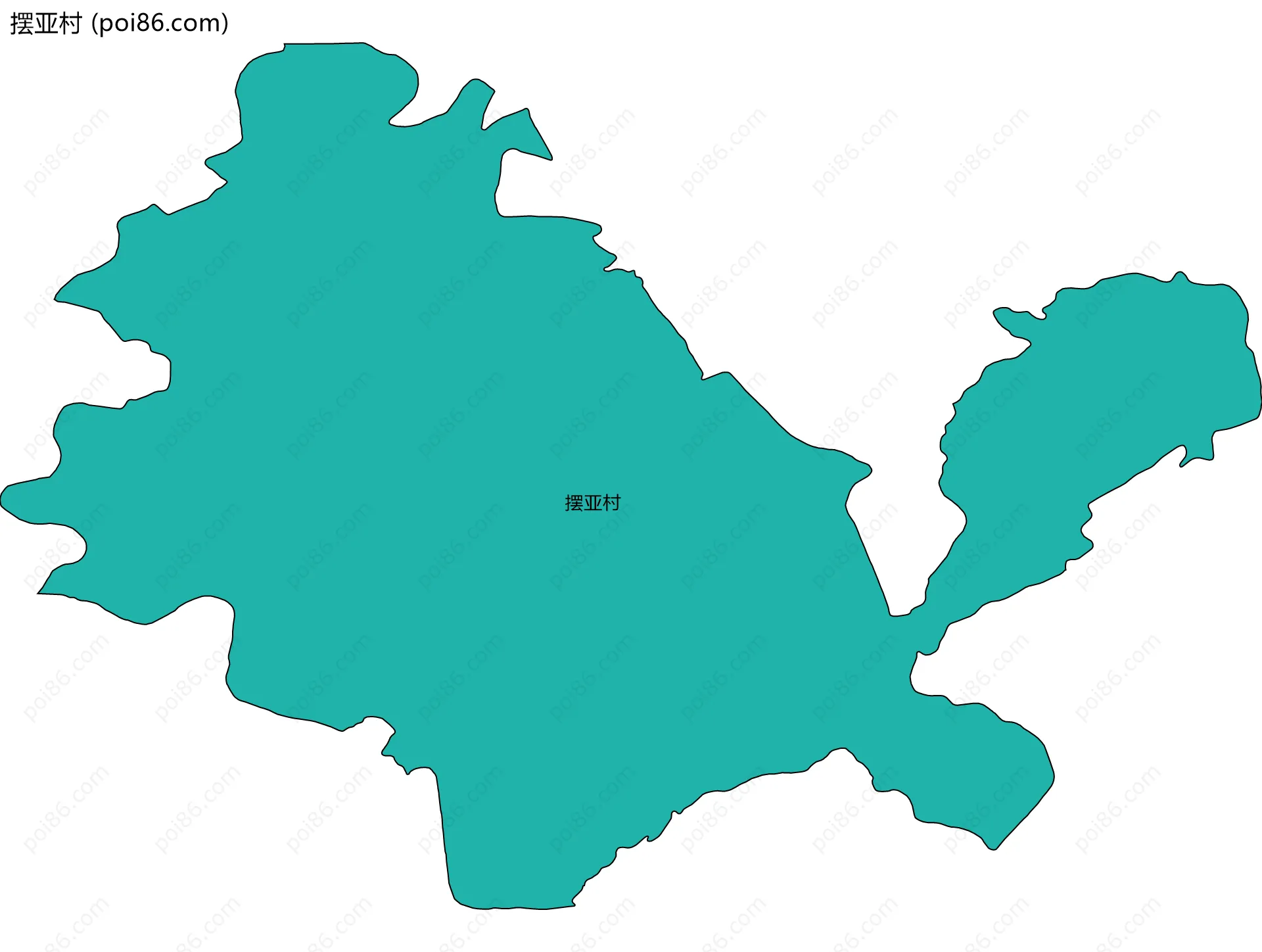 摆亚村边界地图