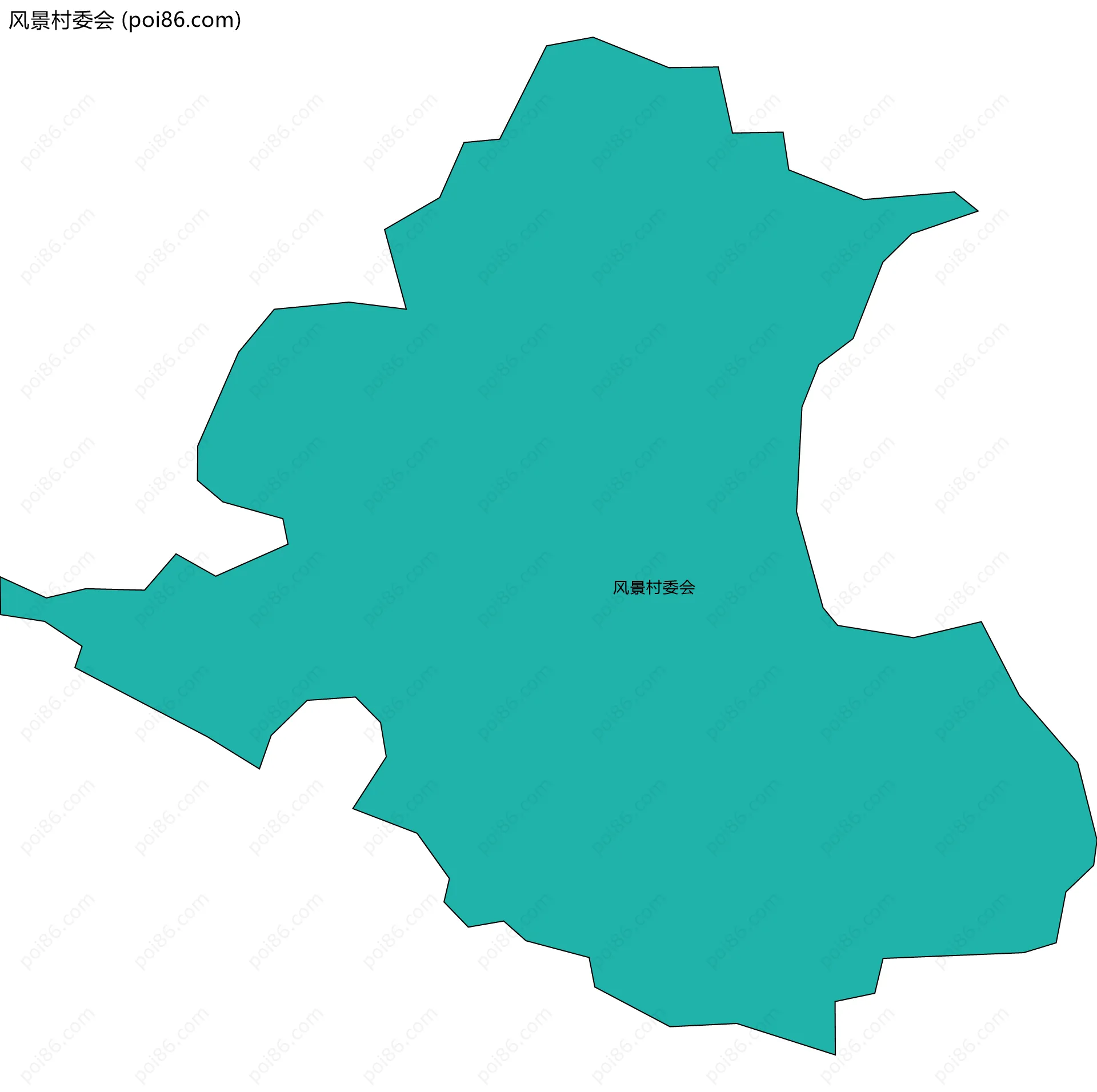 风景村委会边界地图