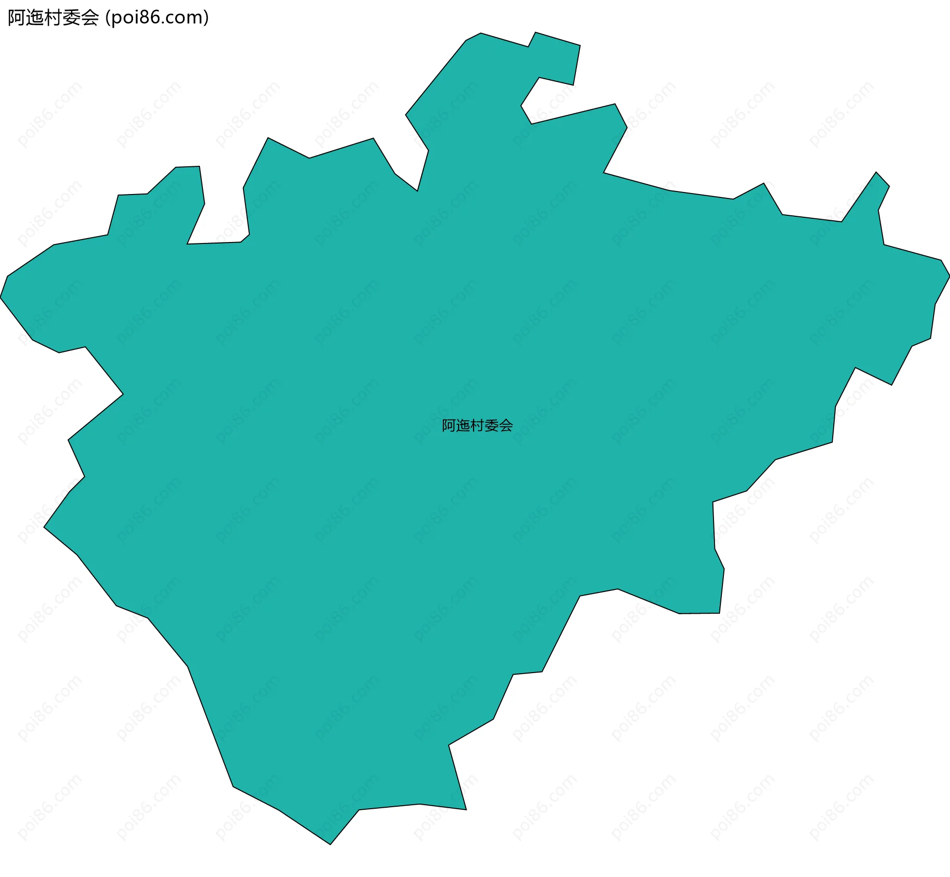 阿迤村委会边界地图