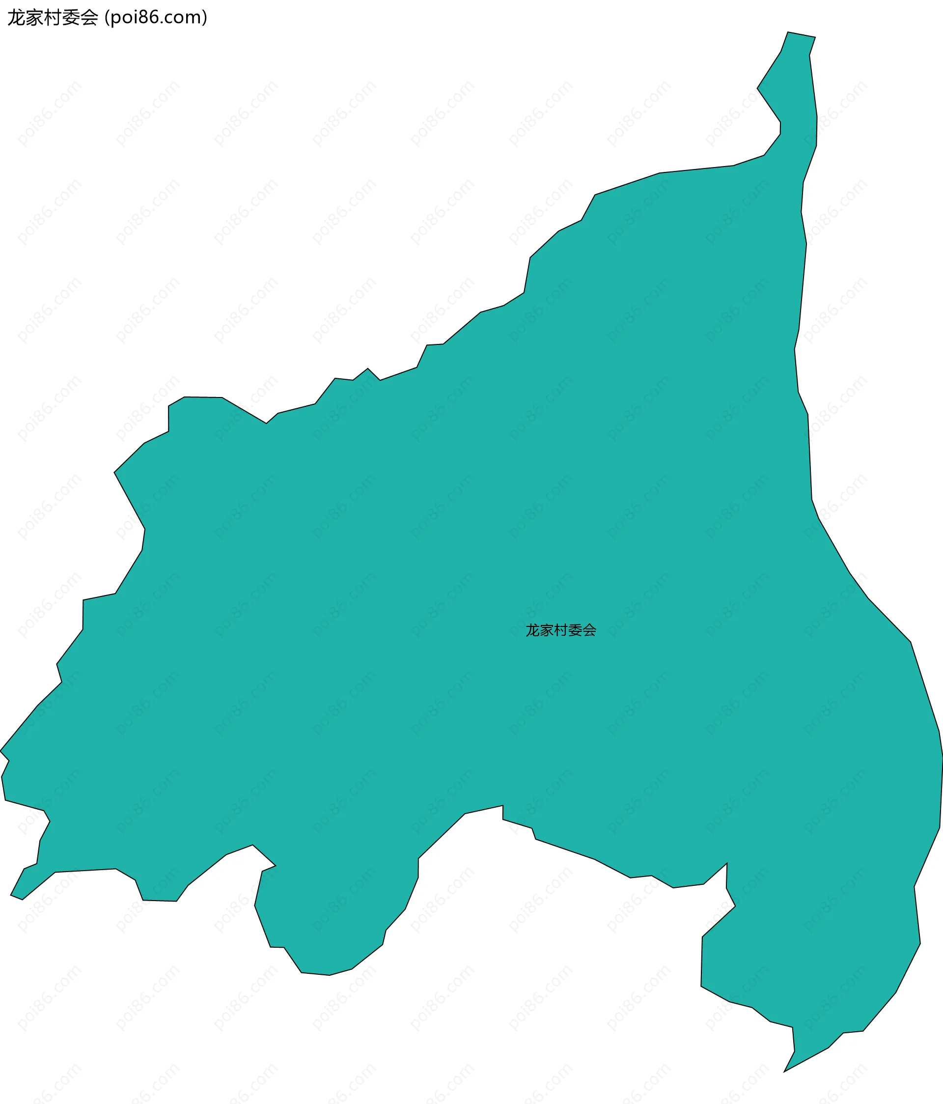 龙家村委会边界地图