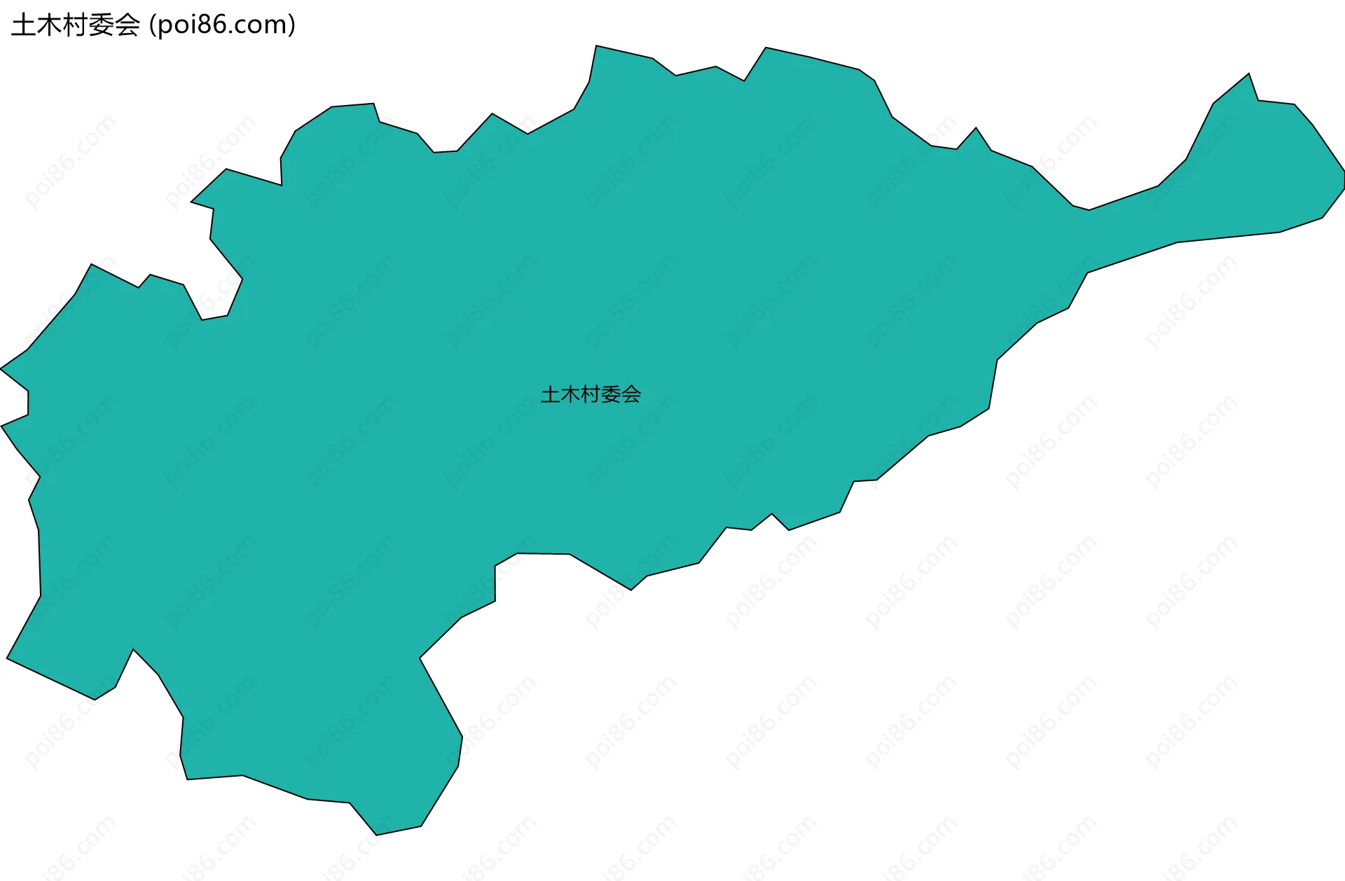土木村委会边界地图
