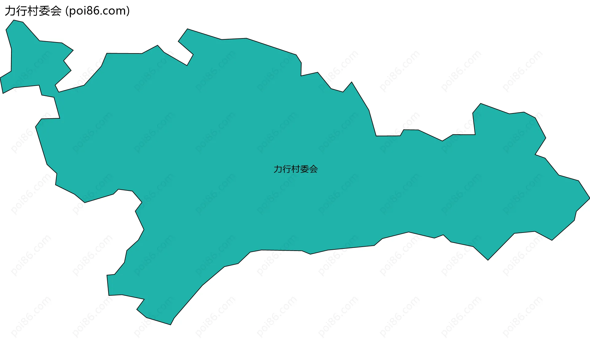 力行村委会边界地图