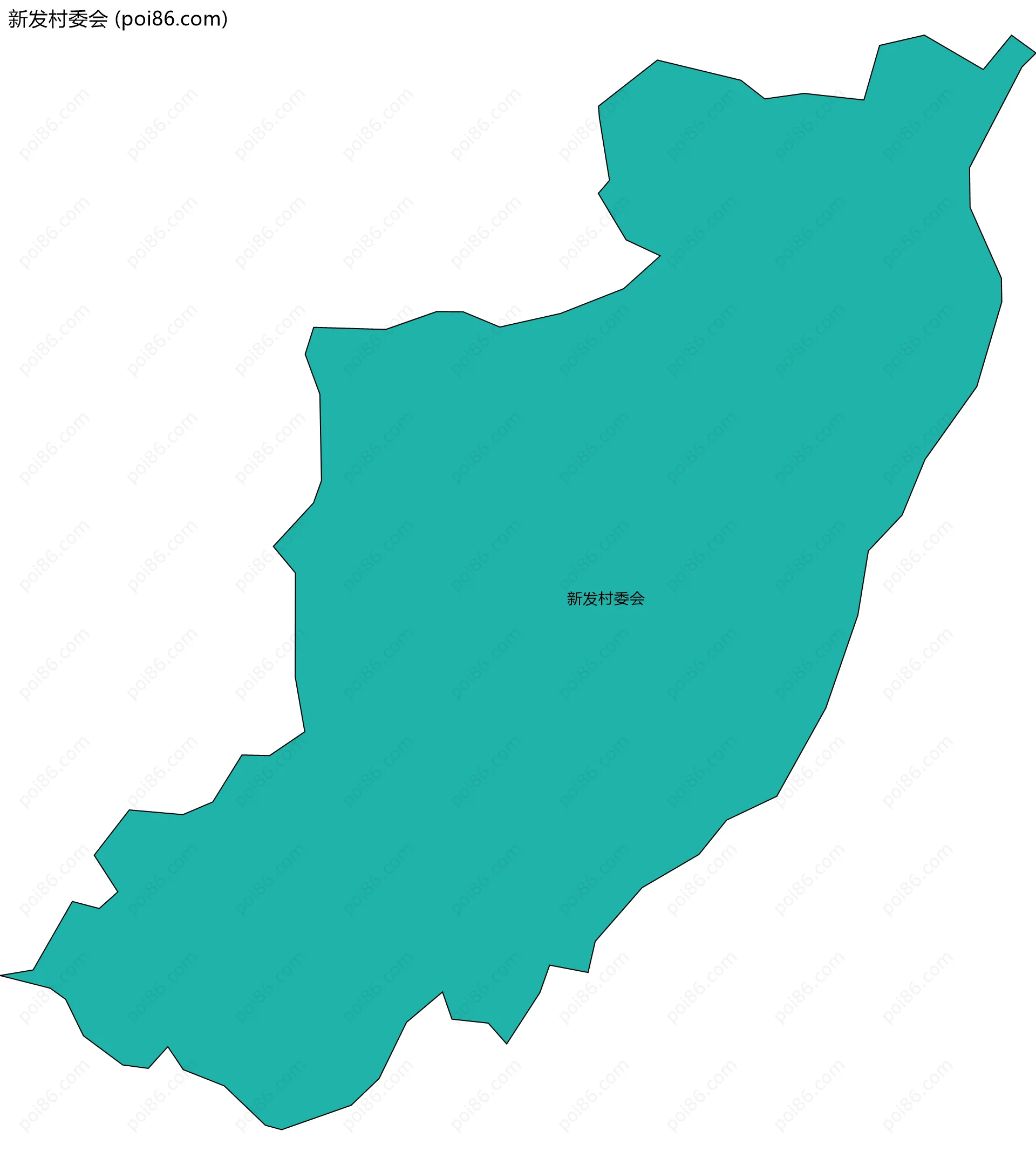 新发村委会边界地图