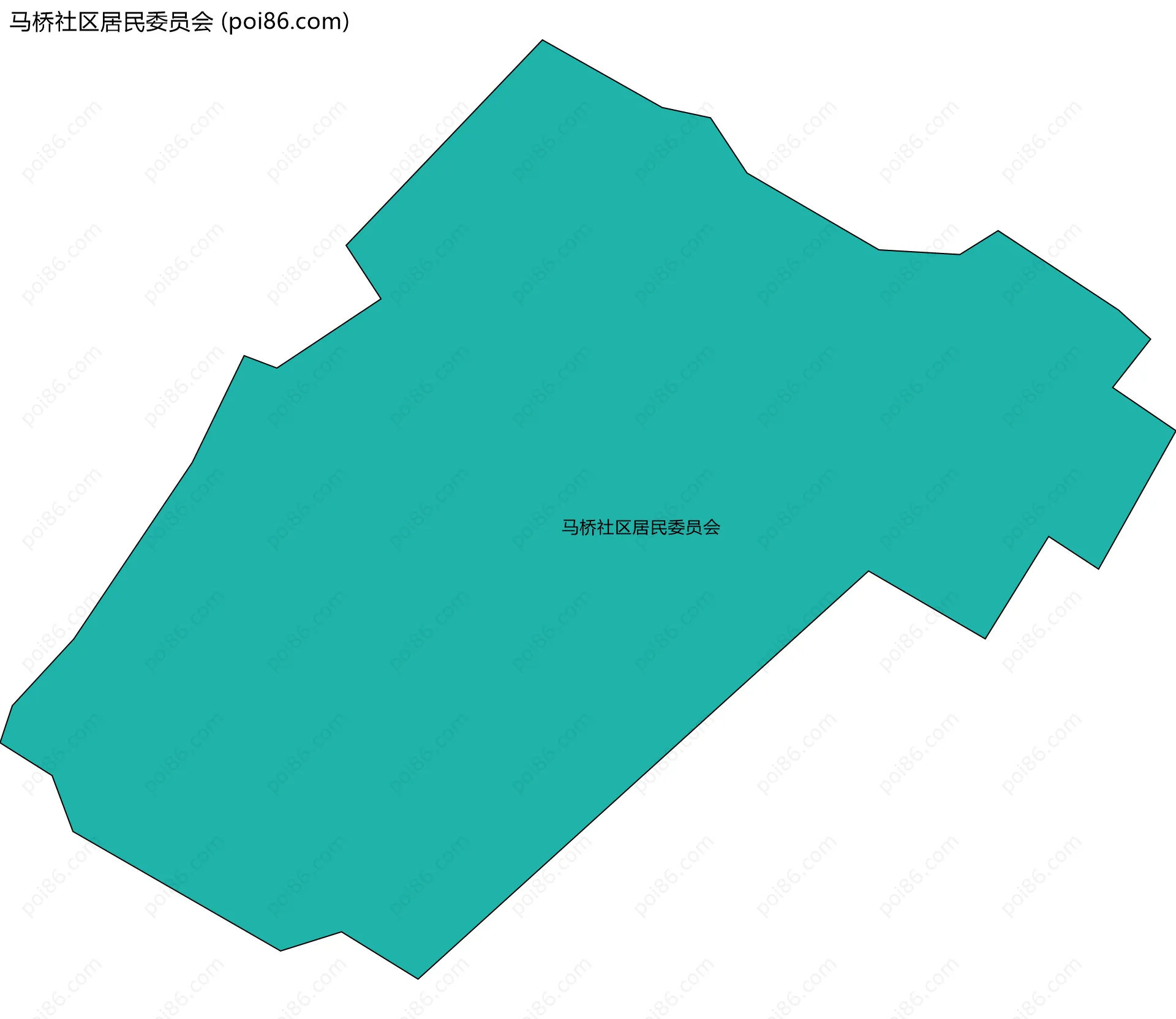 马桥社区居民委员会边界地图