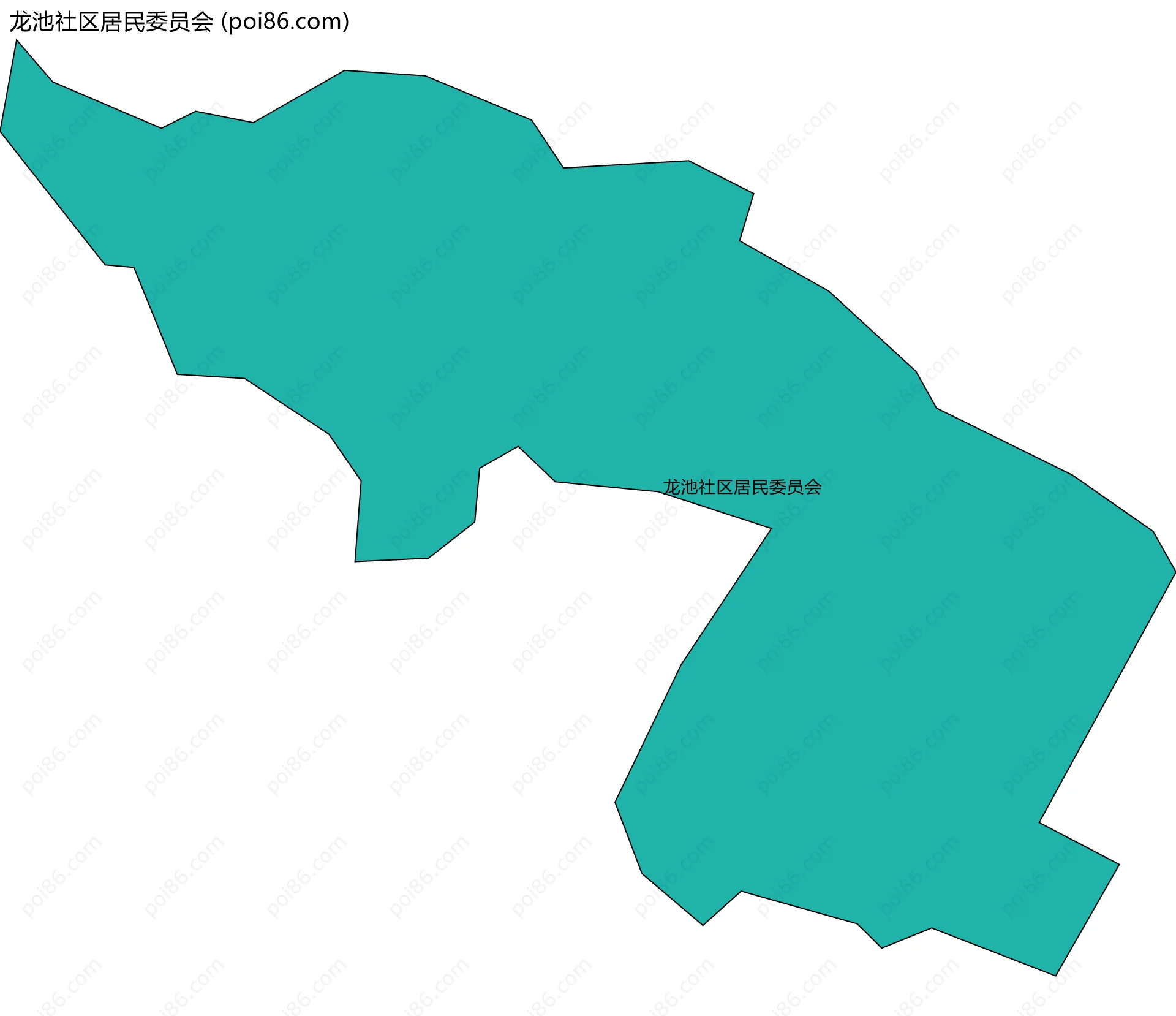 龙池社区居民委员会边界地图