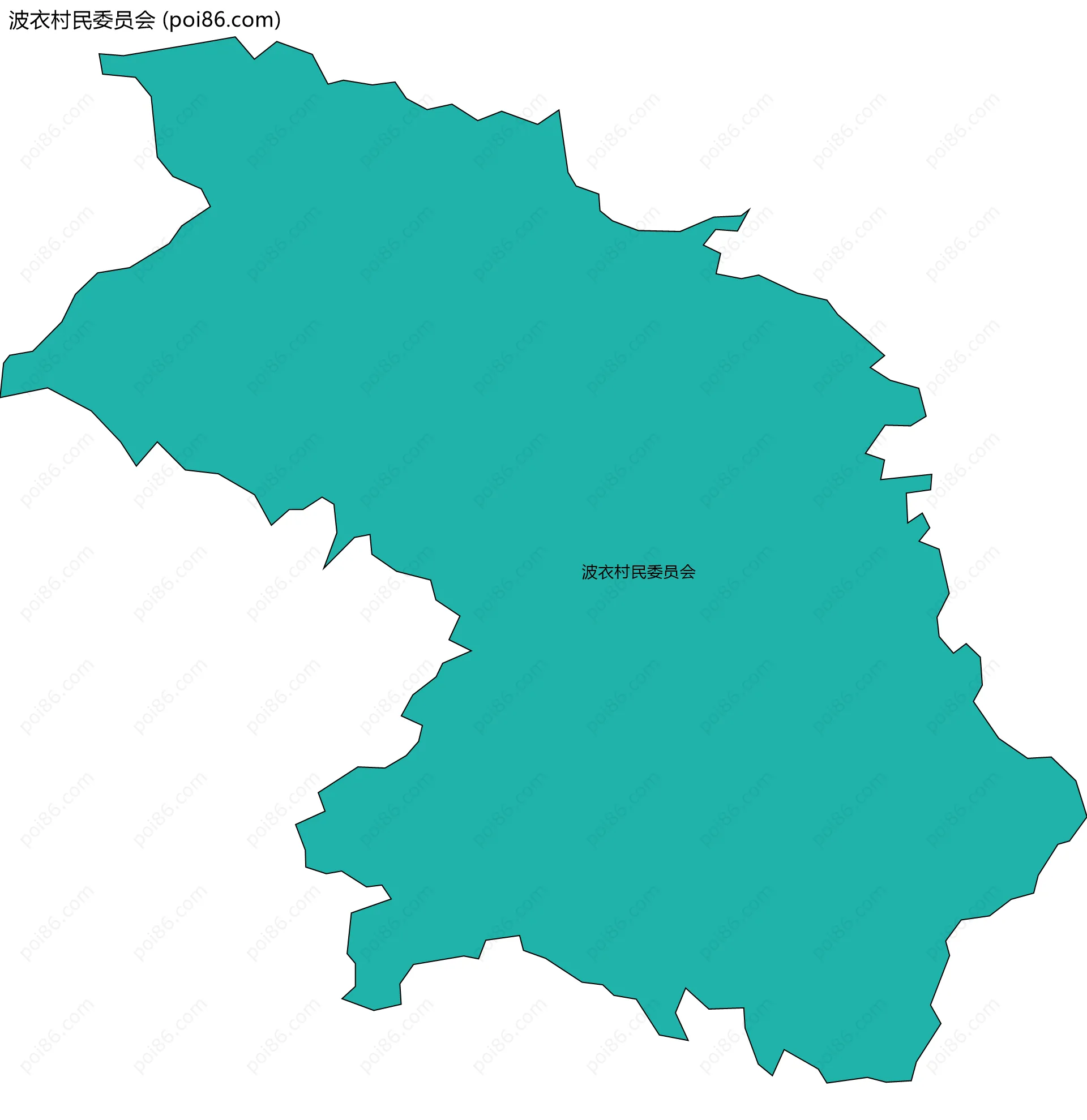 波衣村民委员会边界地图