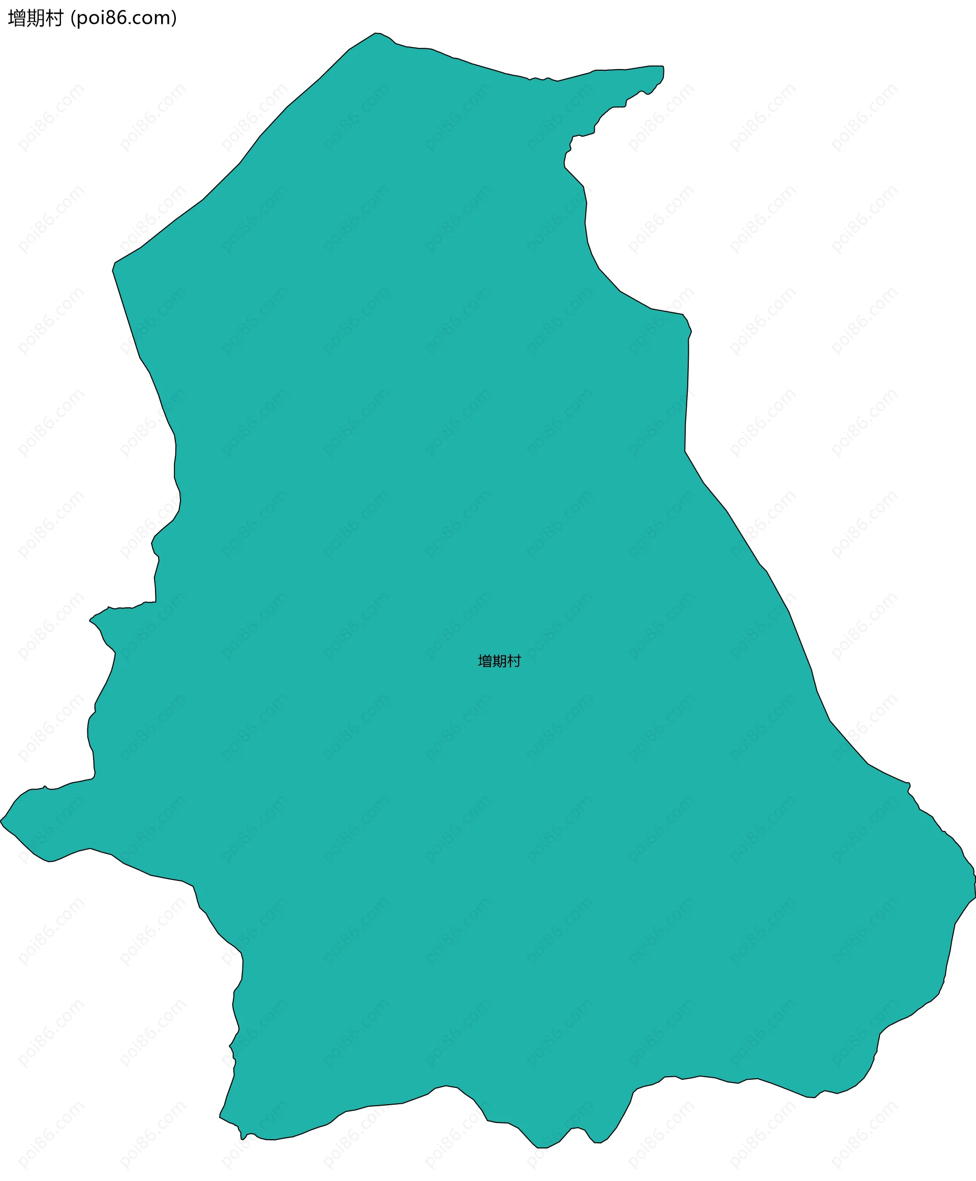 增期村边界地图