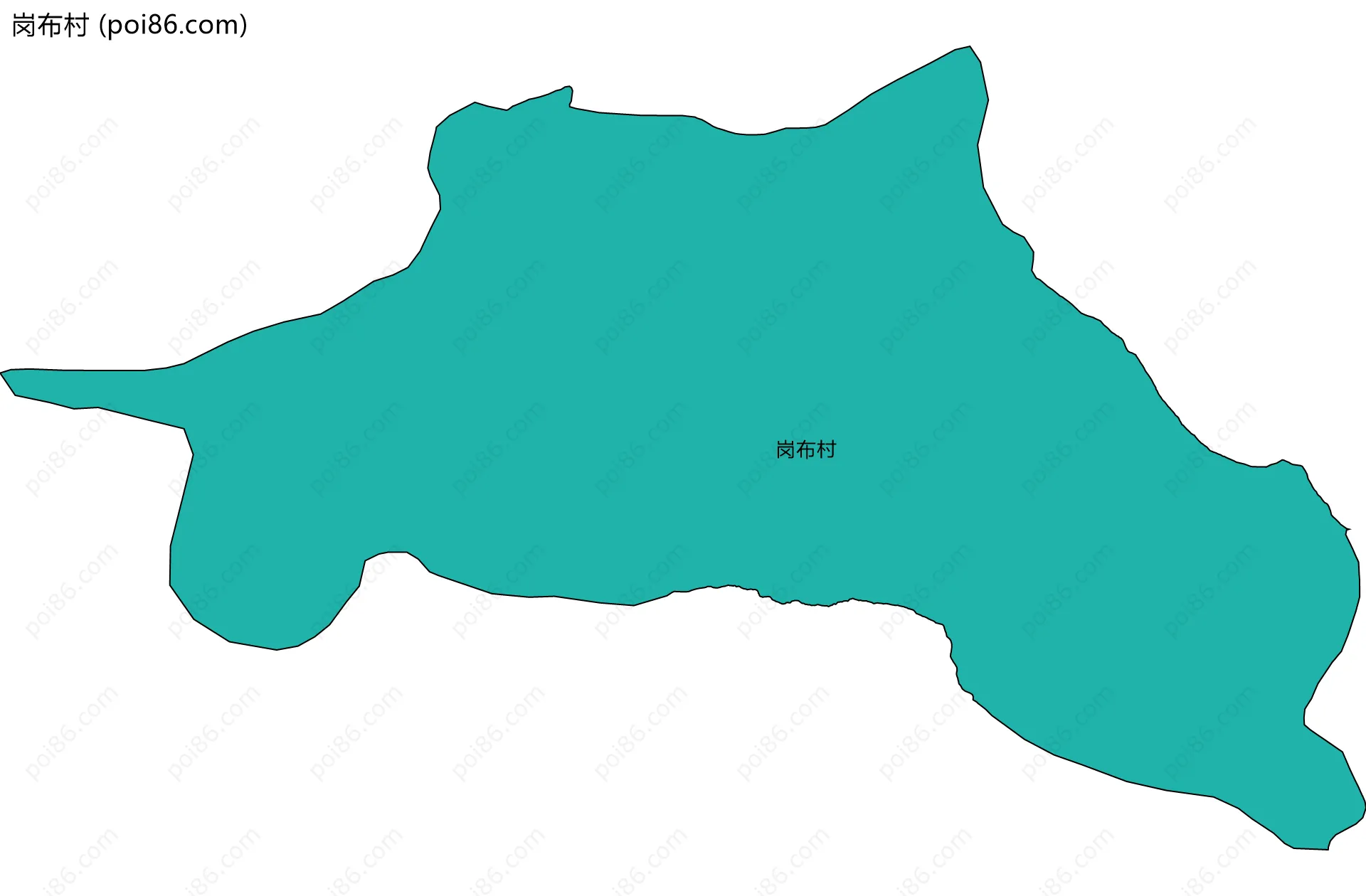 岗布村边界地图