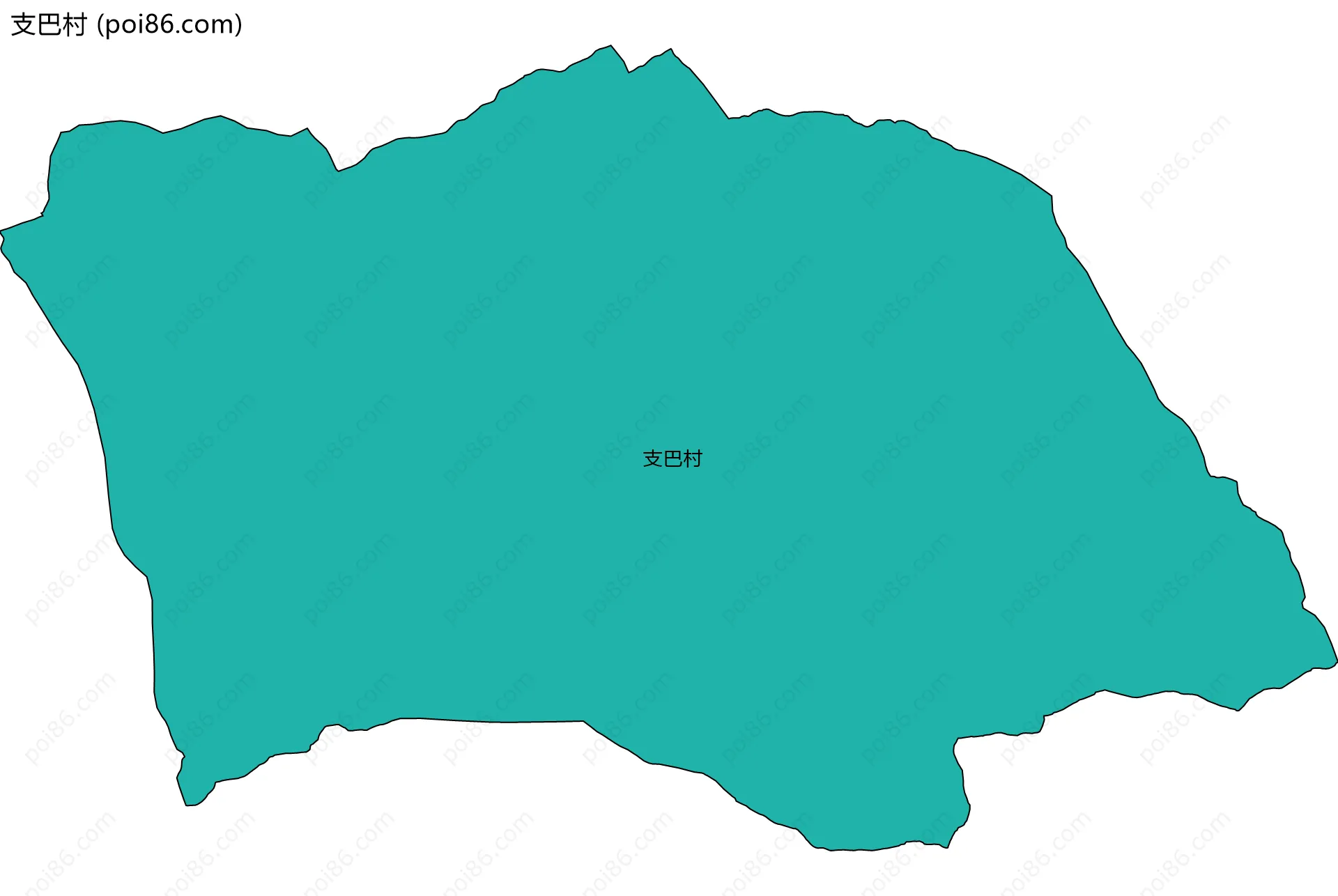 支巴村边界地图