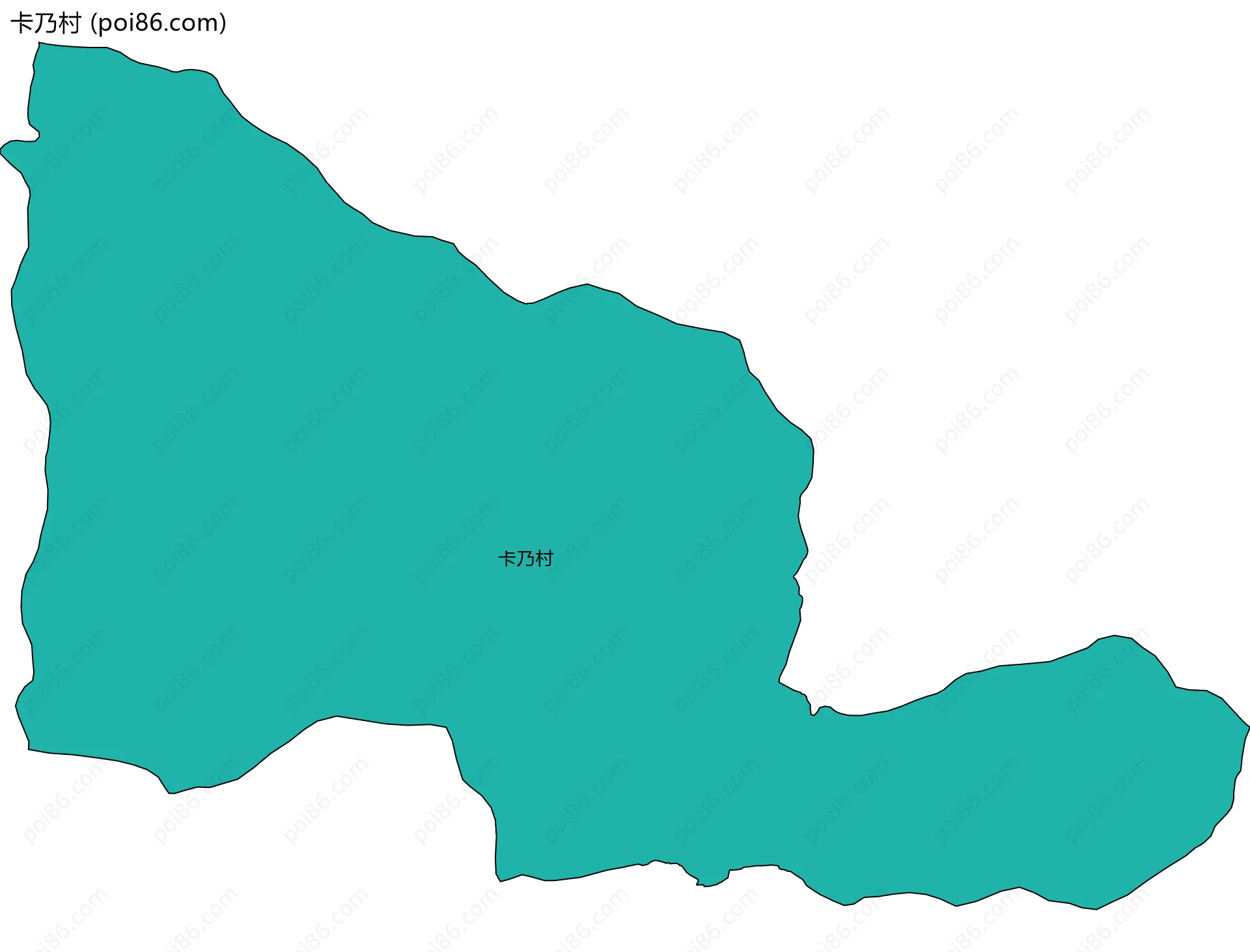 卡乃村边界地图