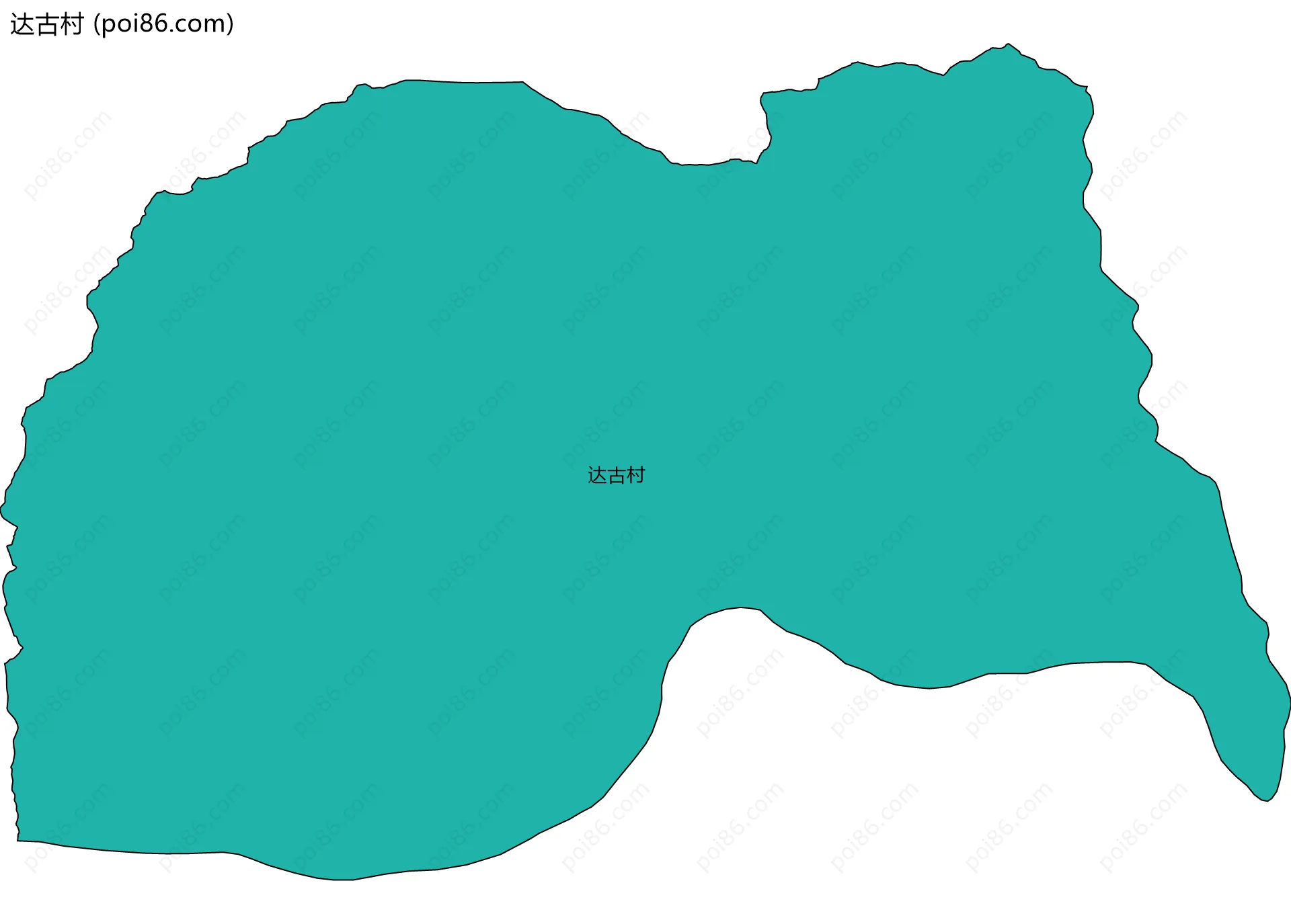 达古村边界地图
