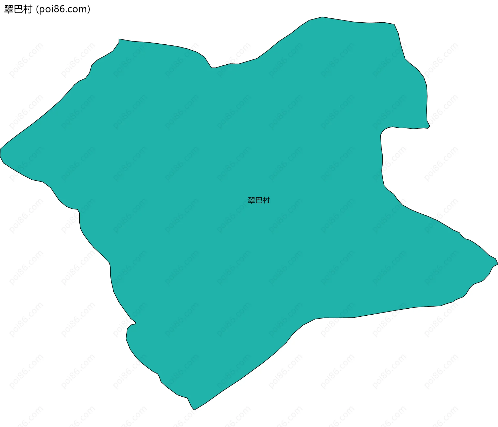翠巴村边界地图