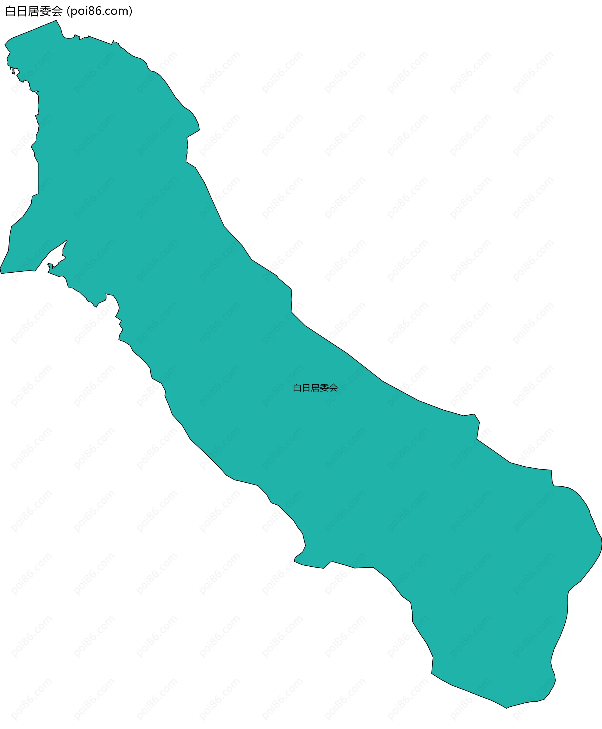 白日居委会边界地图