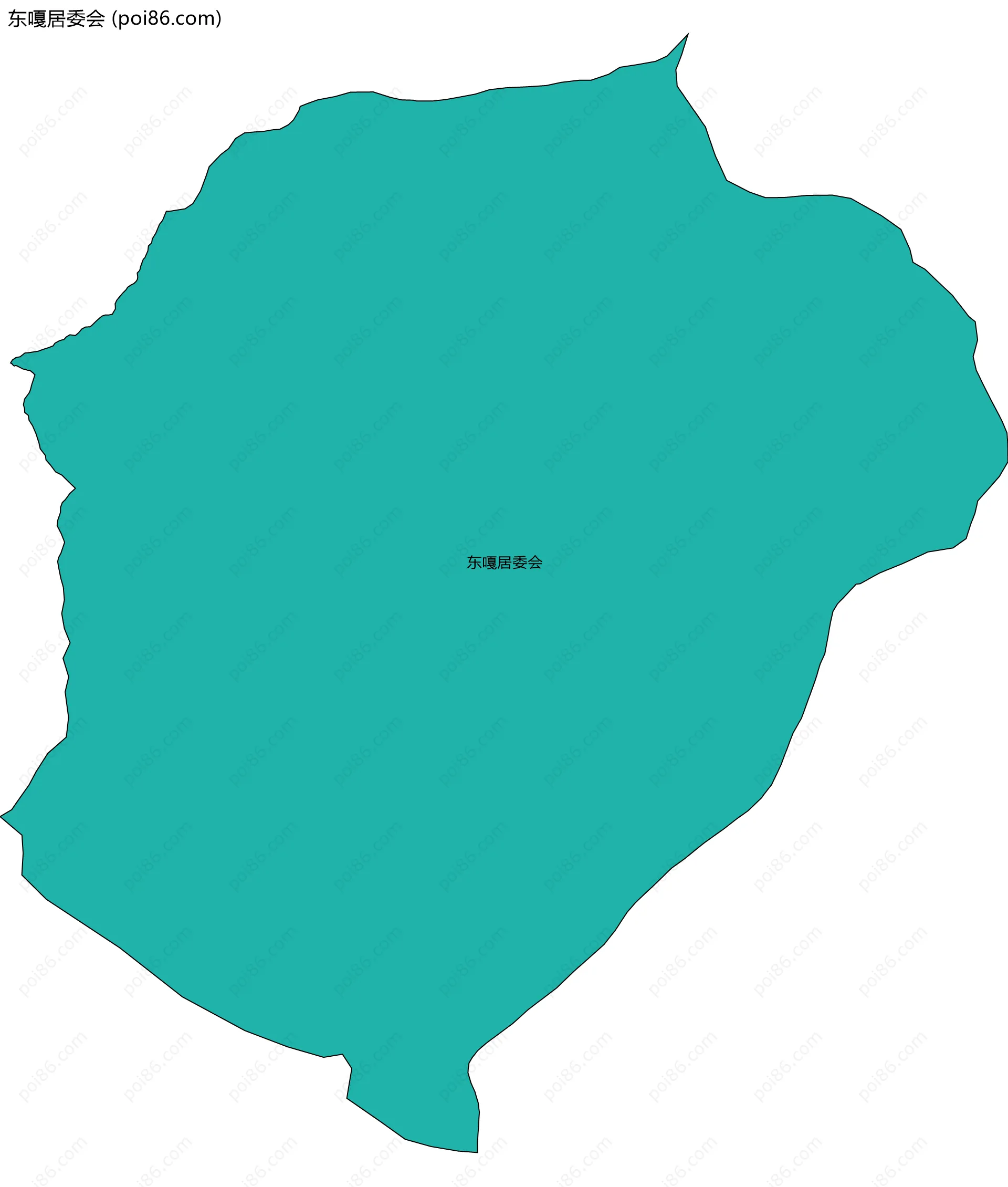 东嘎居委会边界地图