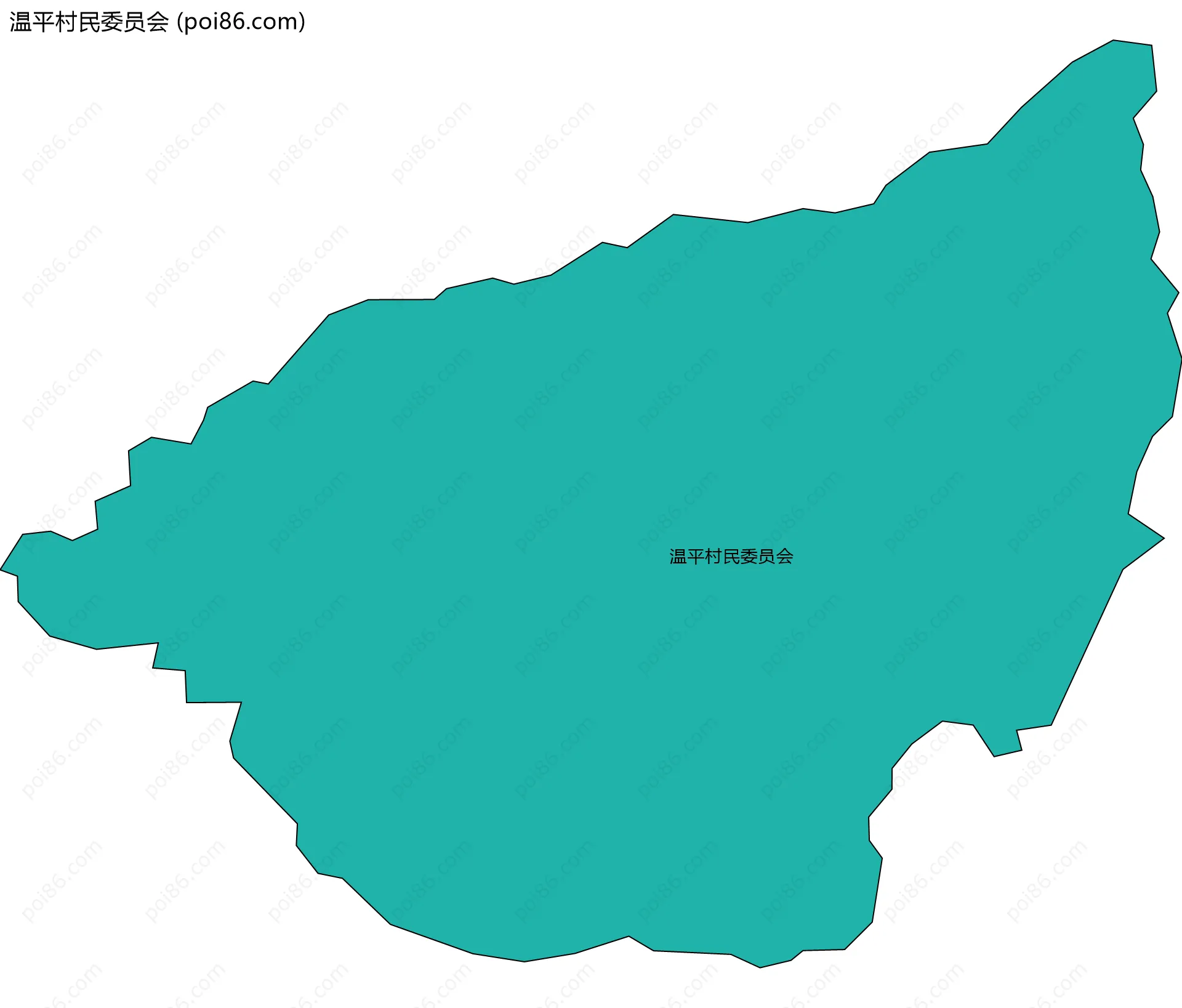 温平村民委员会边界地图
