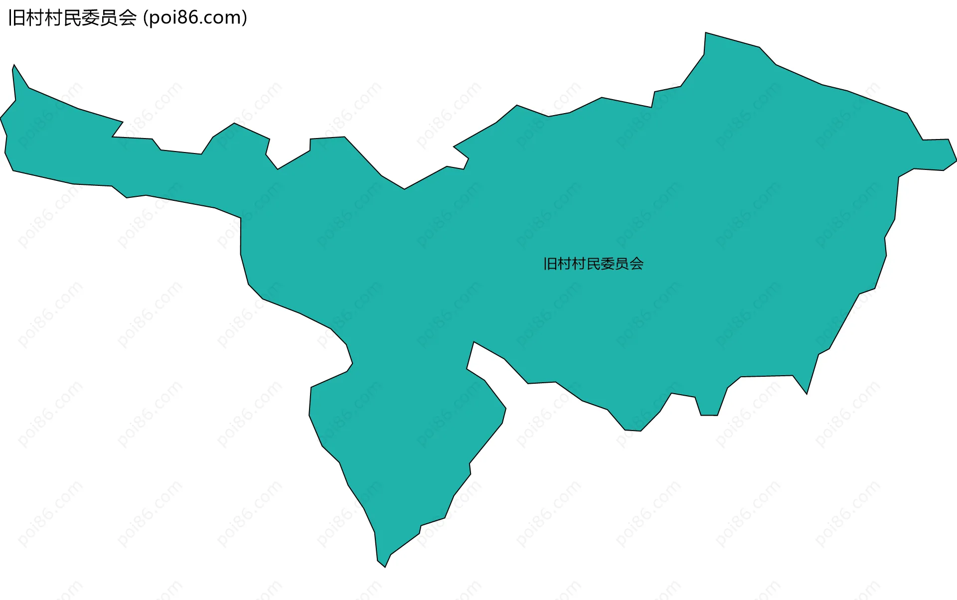 旧村村民委员会边界地图