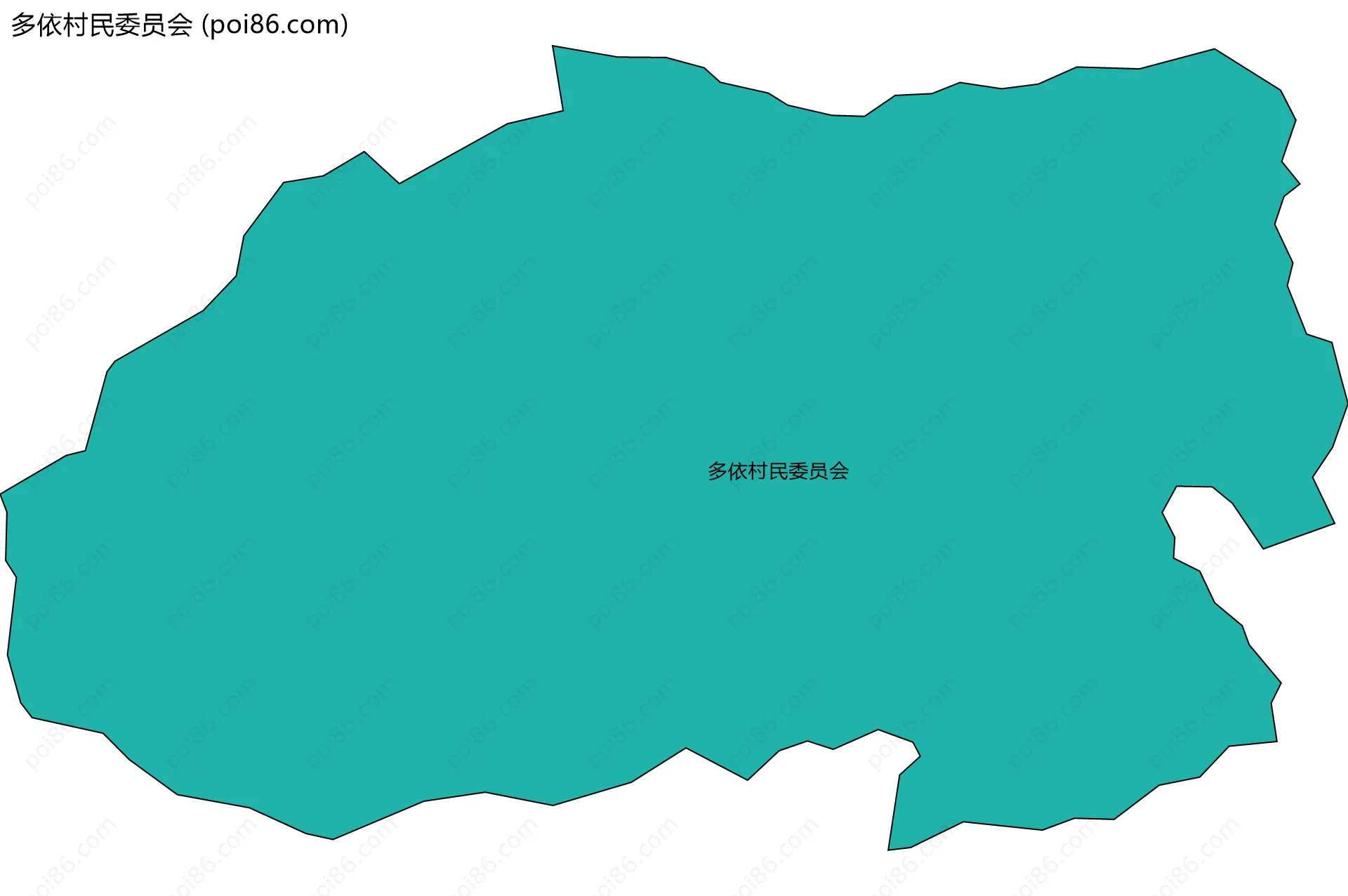 多依村民委员会边界地图