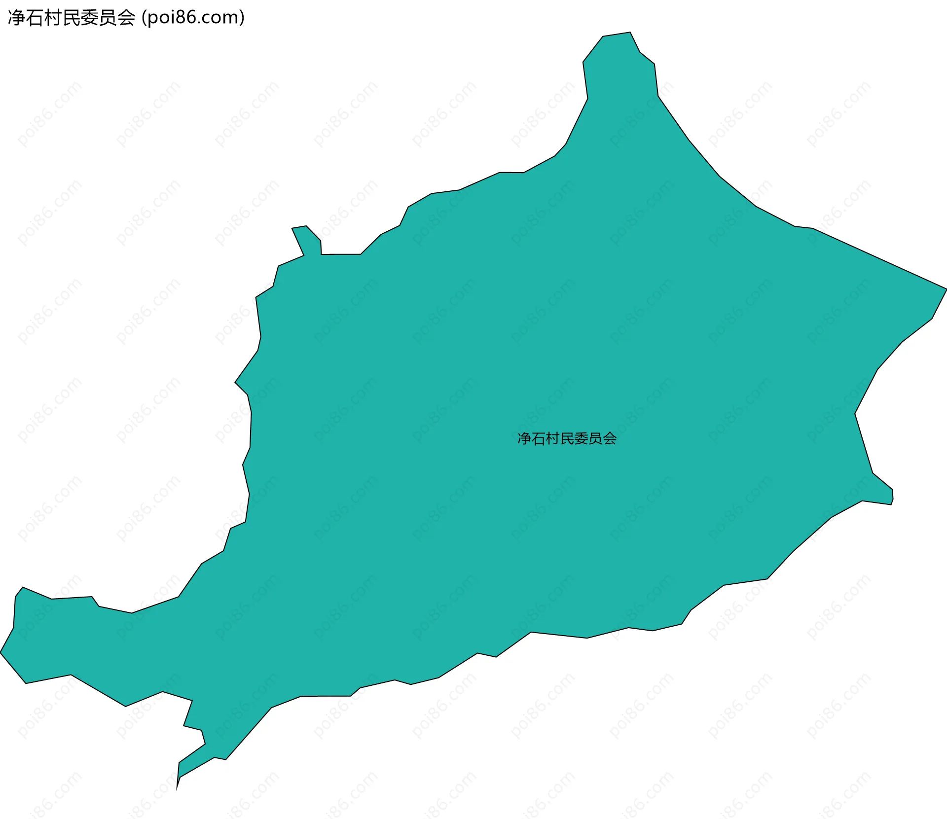净石村民委员会边界地图