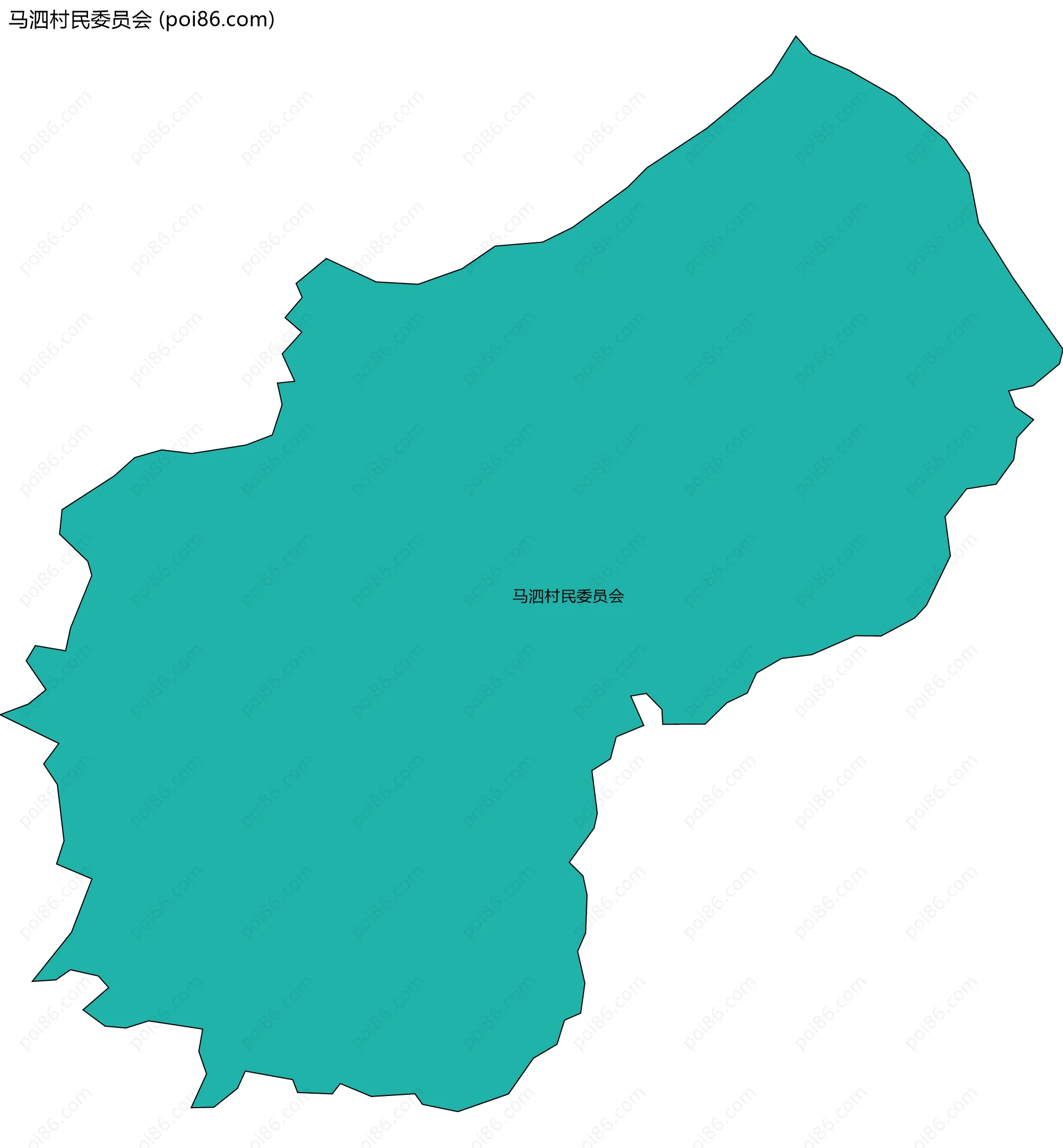 马泗村民委员会边界地图