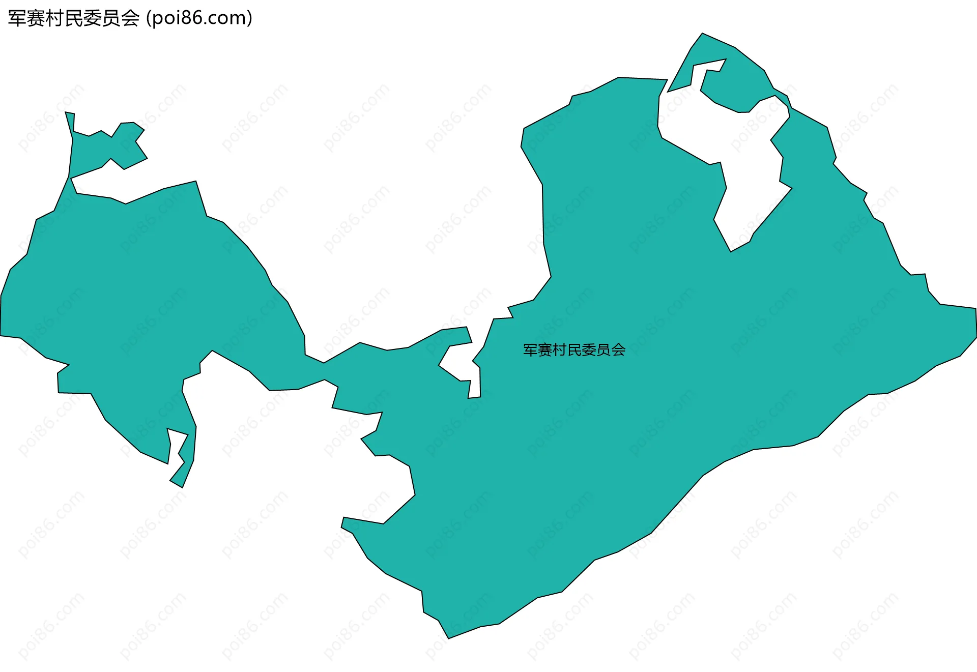 军赛村民委员会边界地图