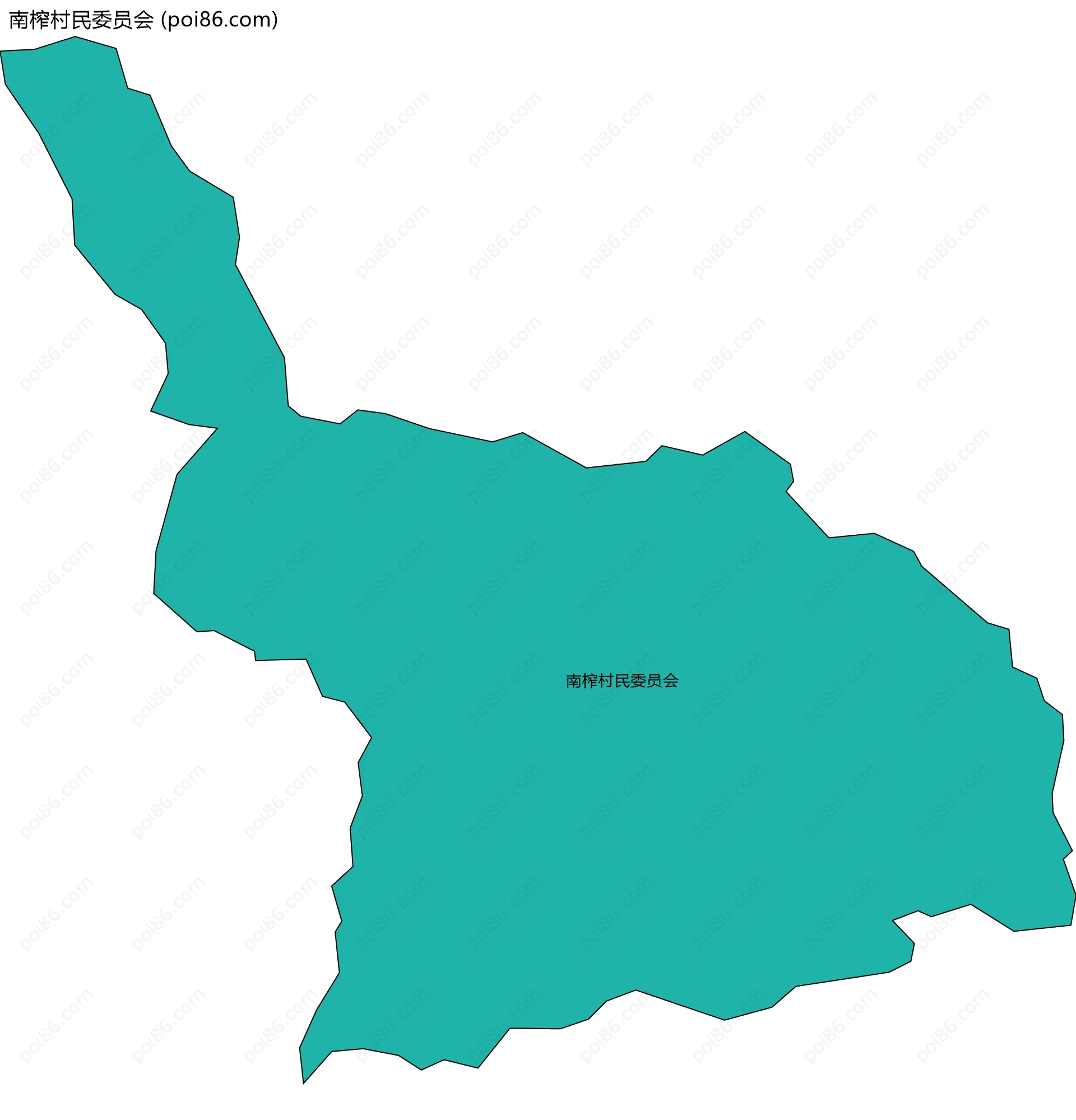 南榨村民委员会边界地图