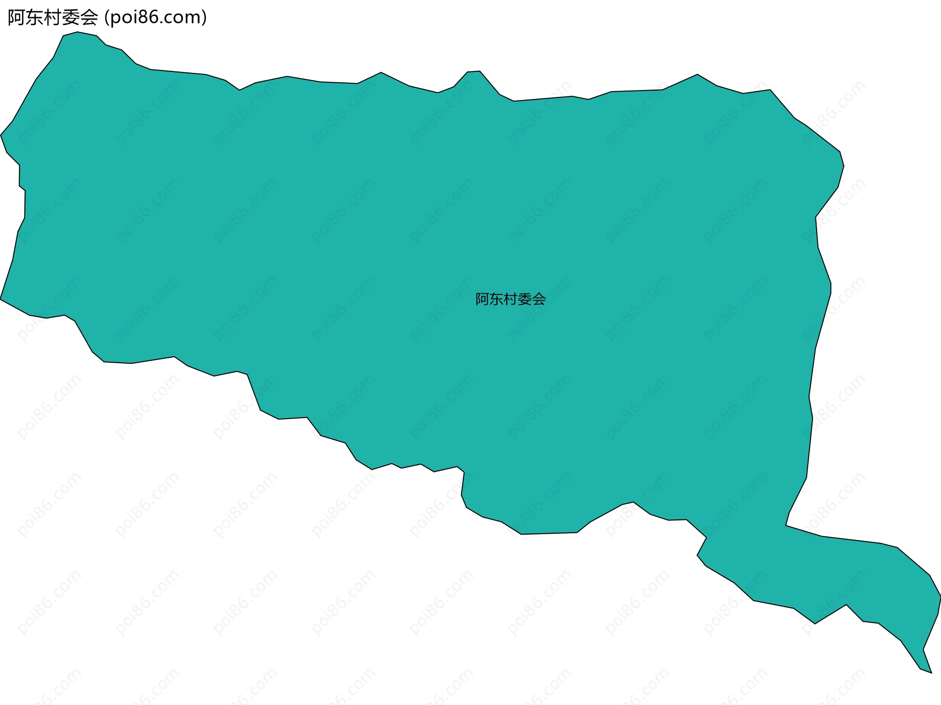 阿东村委会边界地图