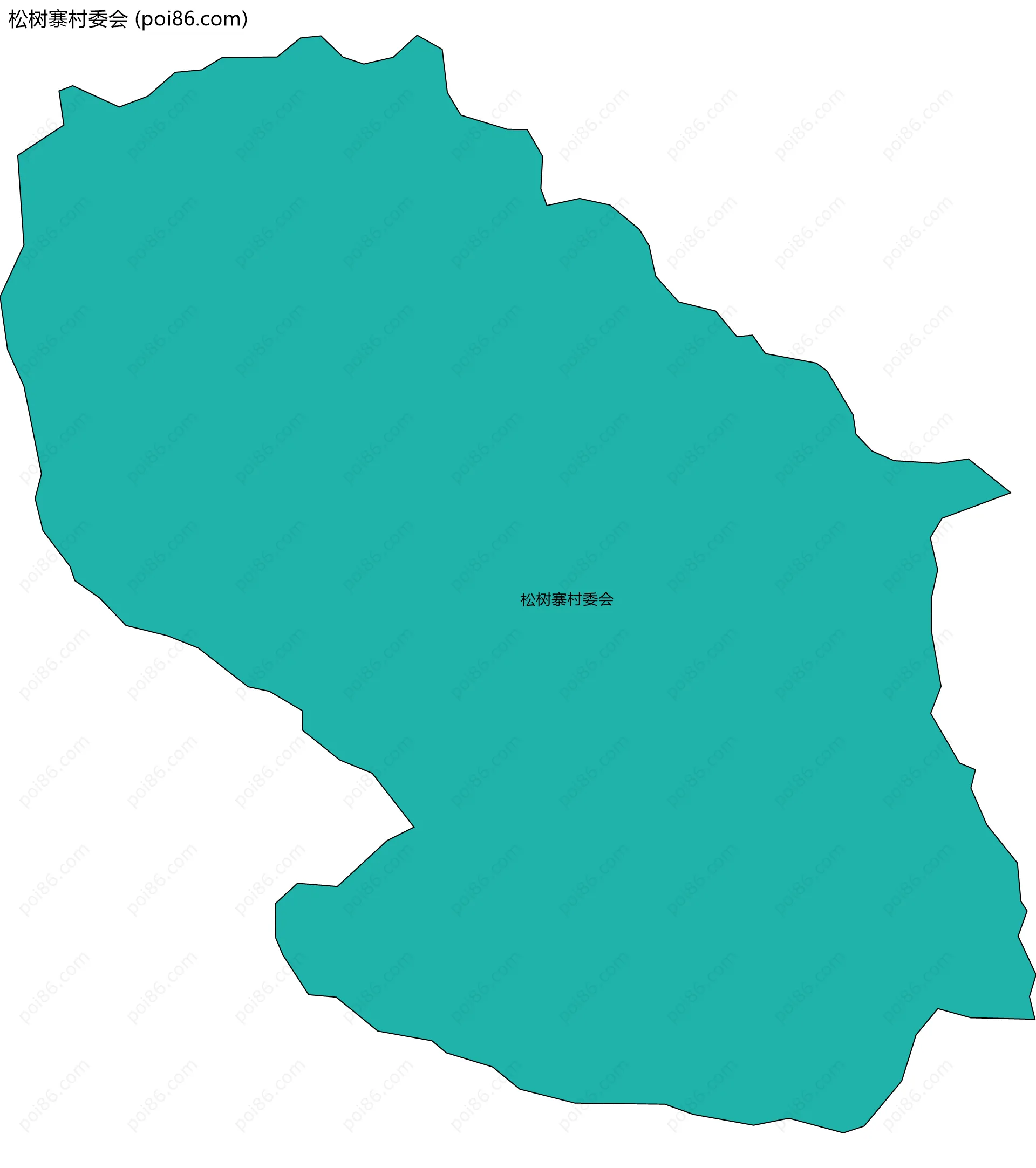 松树寨村委会边界地图