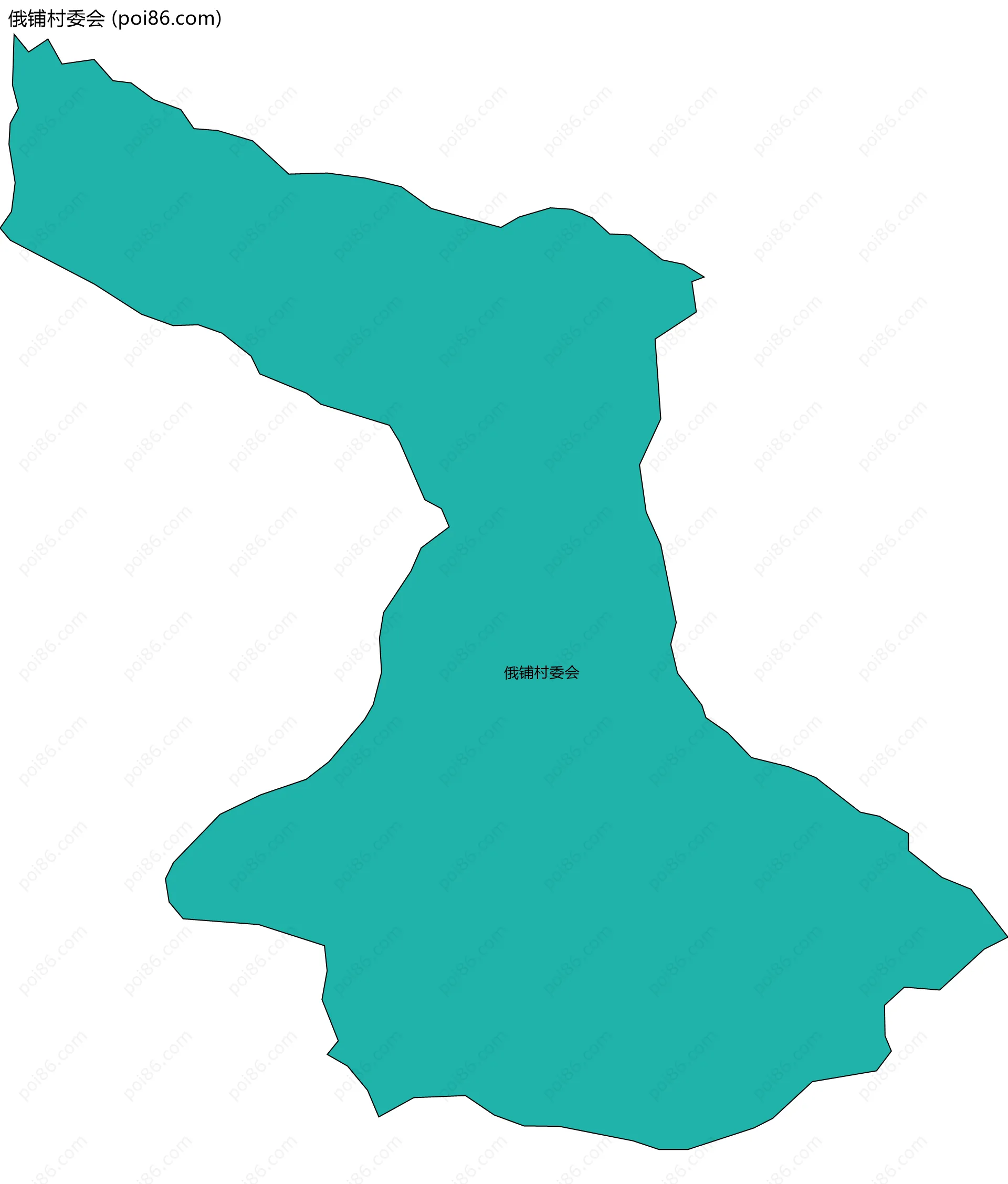 俄铺村委会边界地图