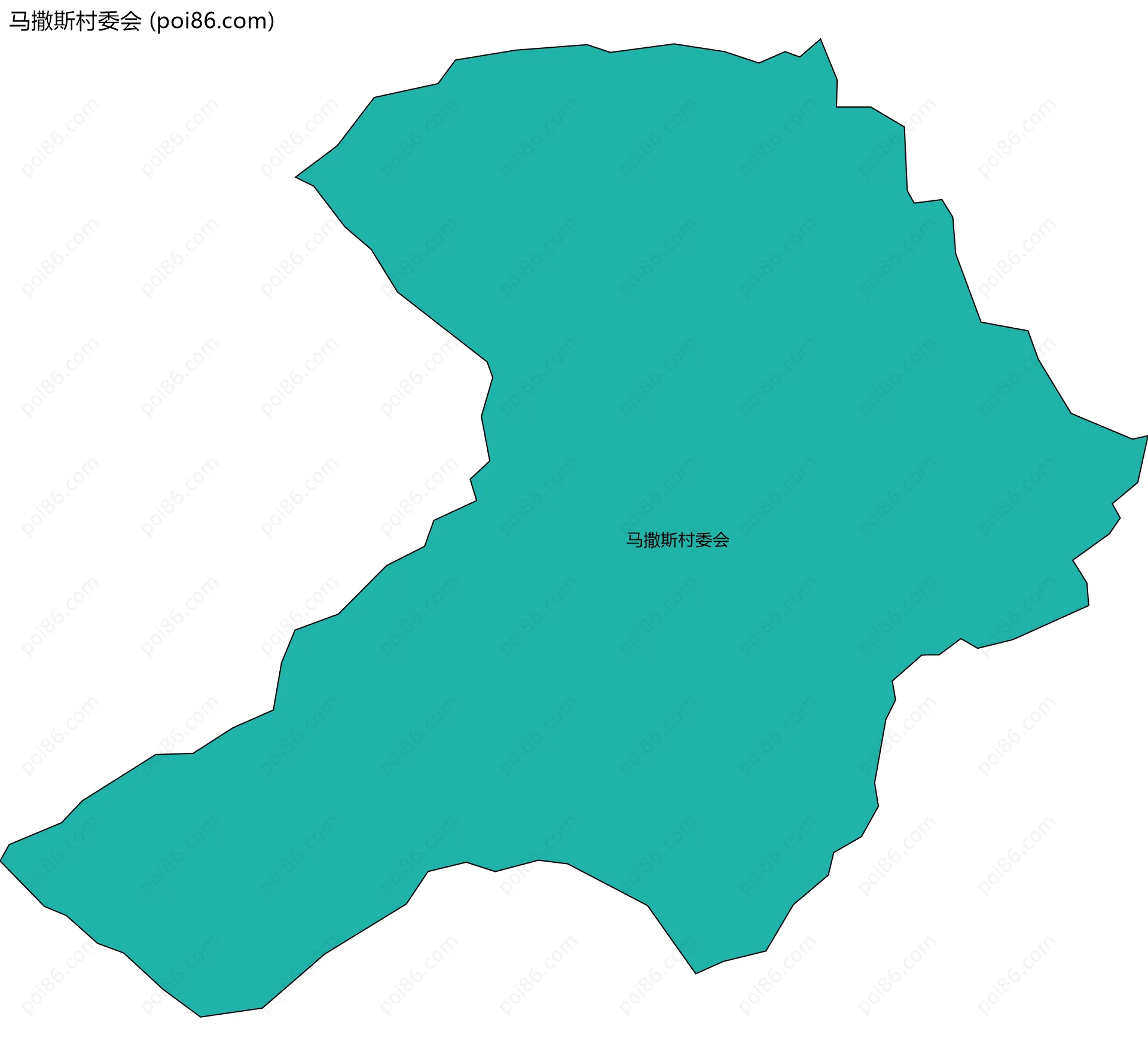 马撒斯村委会边界地图
