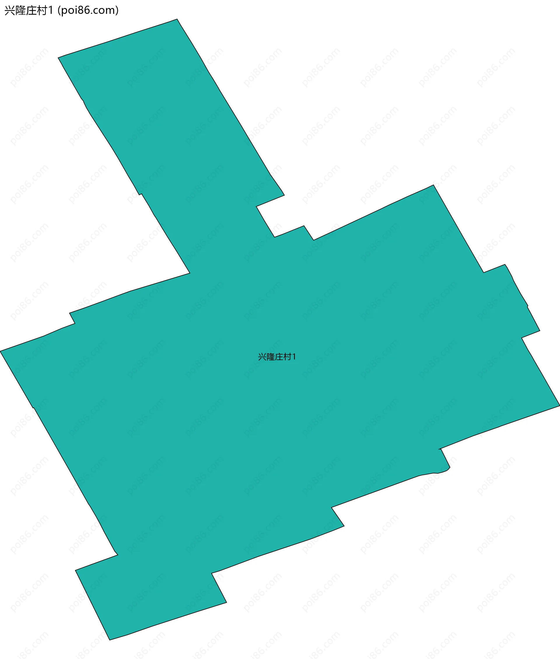 兴隆庄村1边界地图