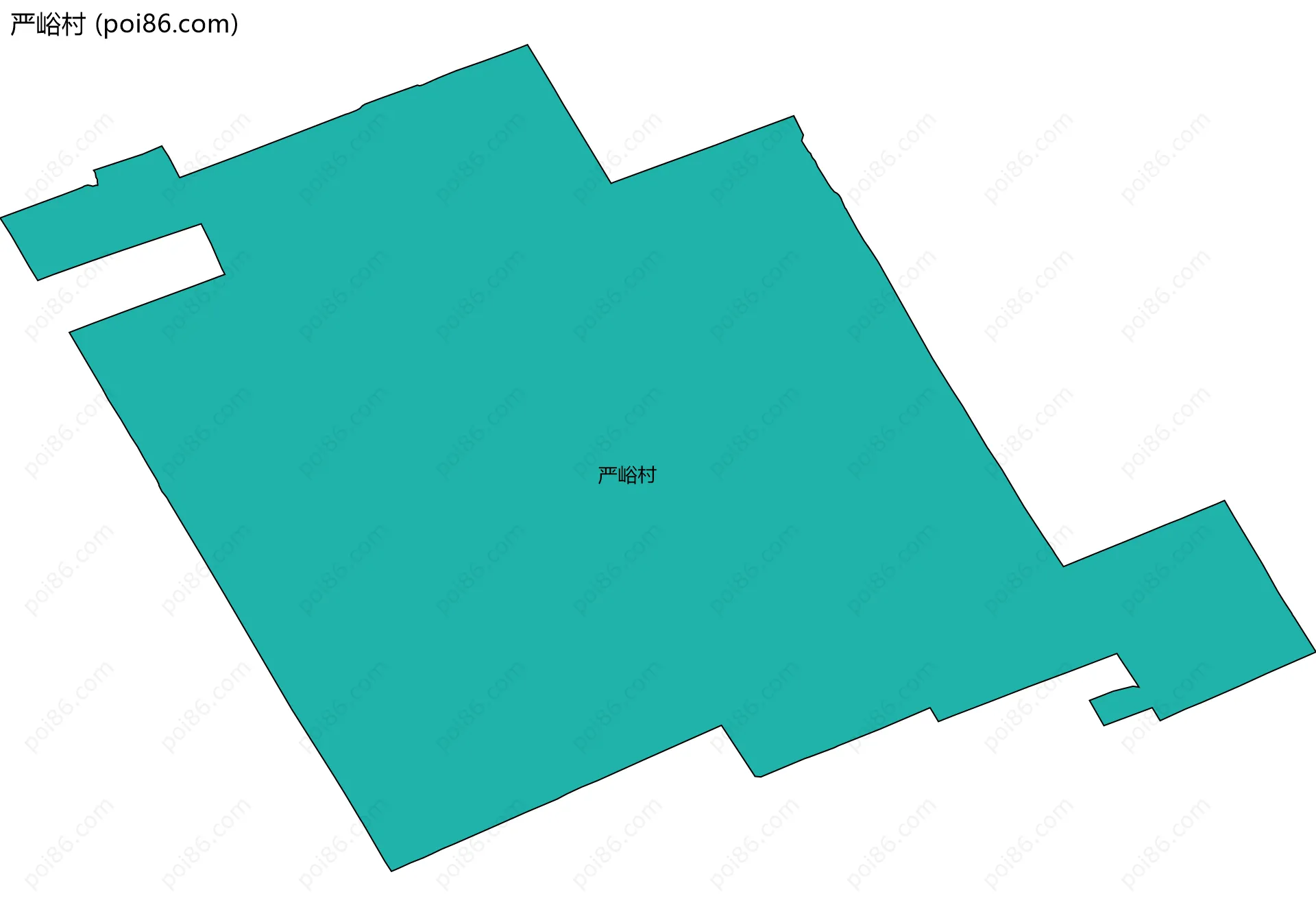 严峪村边界地图
