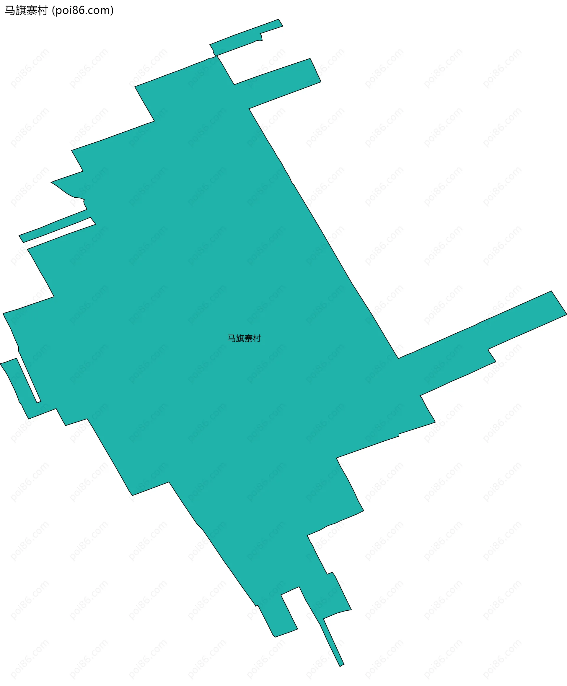 马旗寨村边界地图