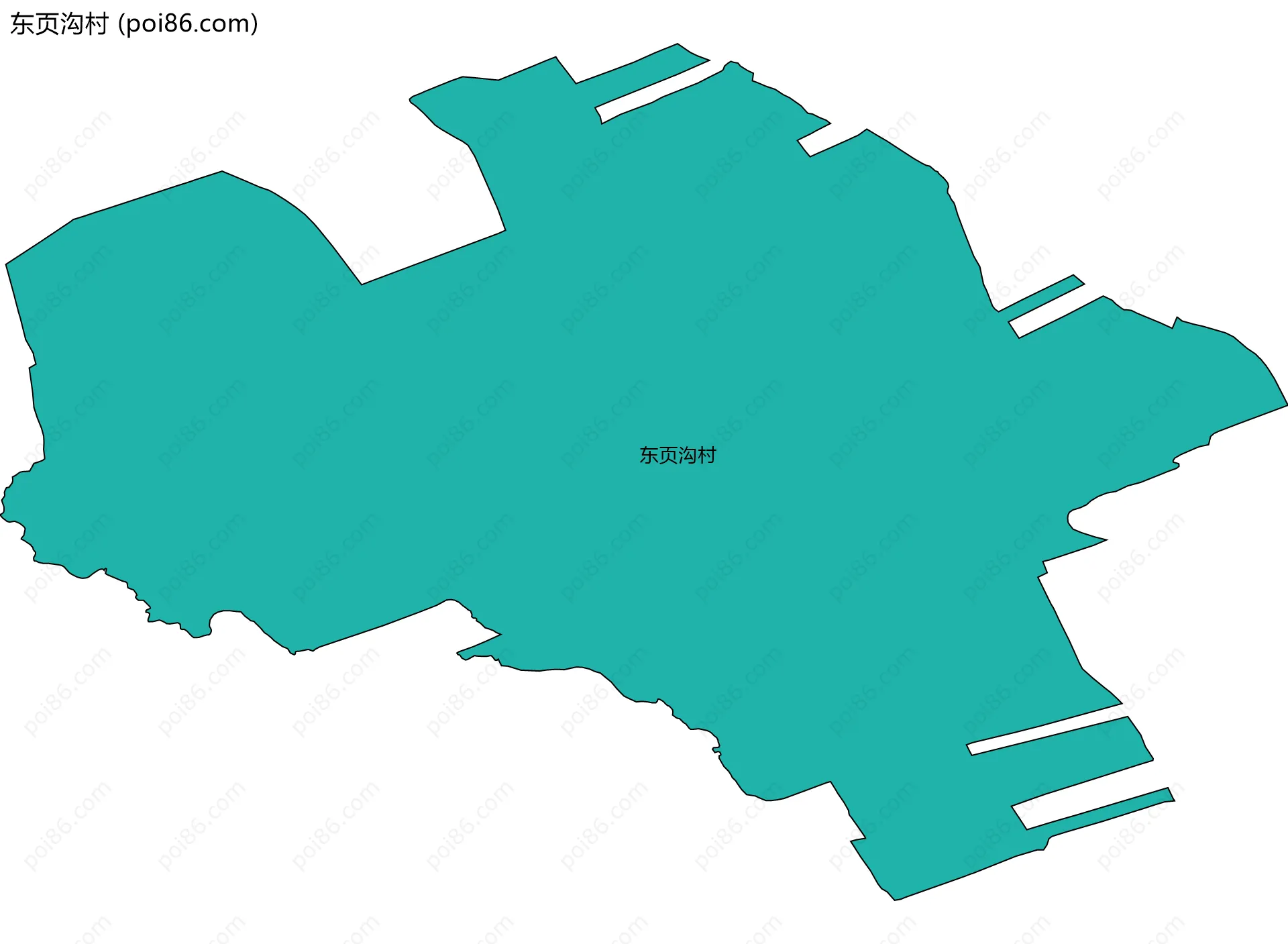 东页沟村边界地图