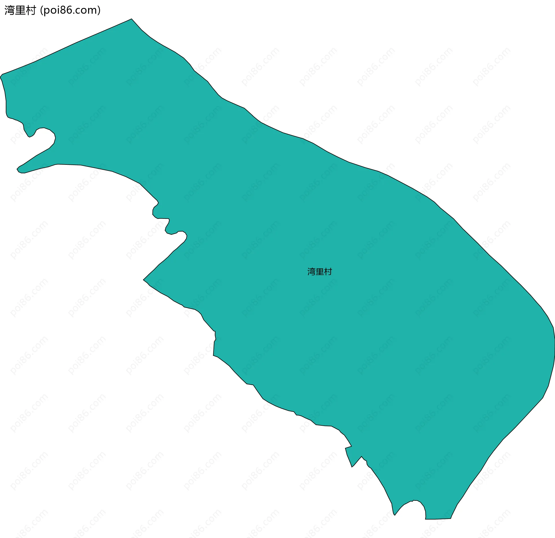 湾里村边界地图