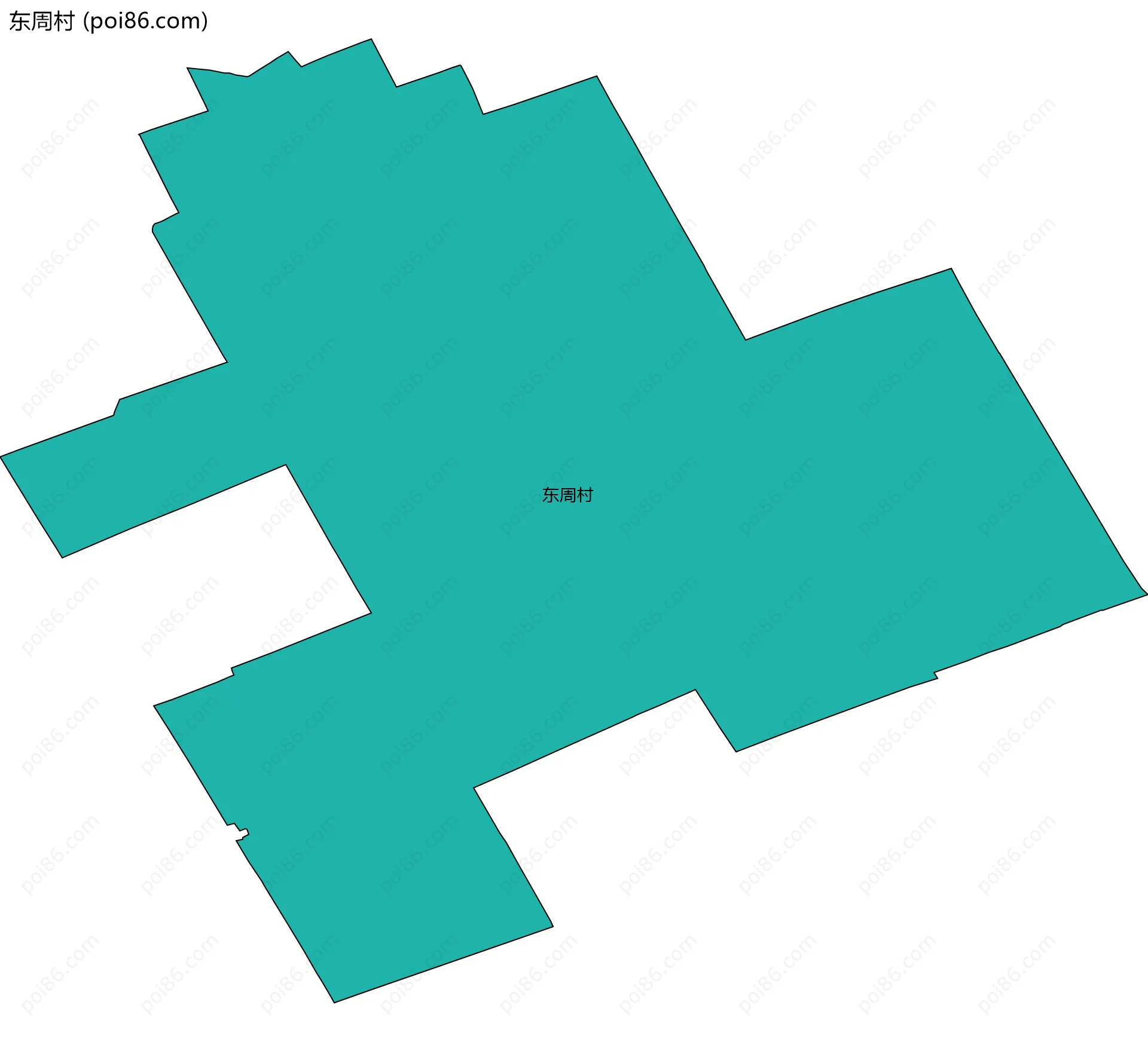 东周村边界地图