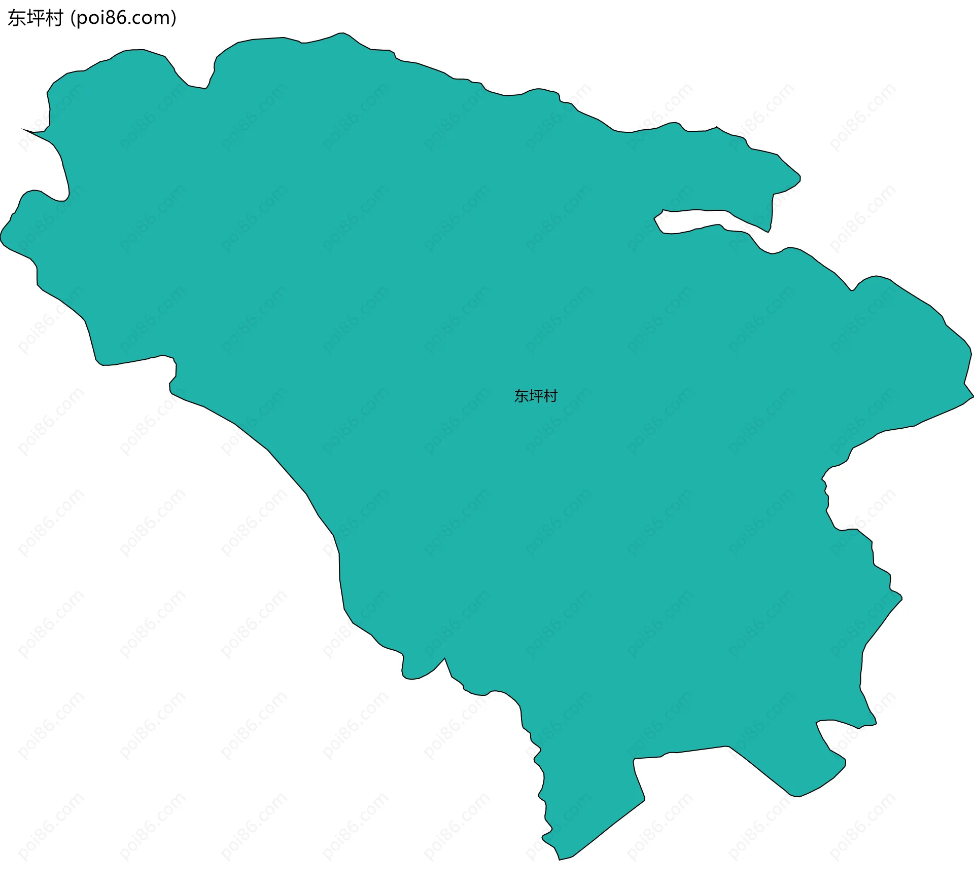 东坪村边界地图