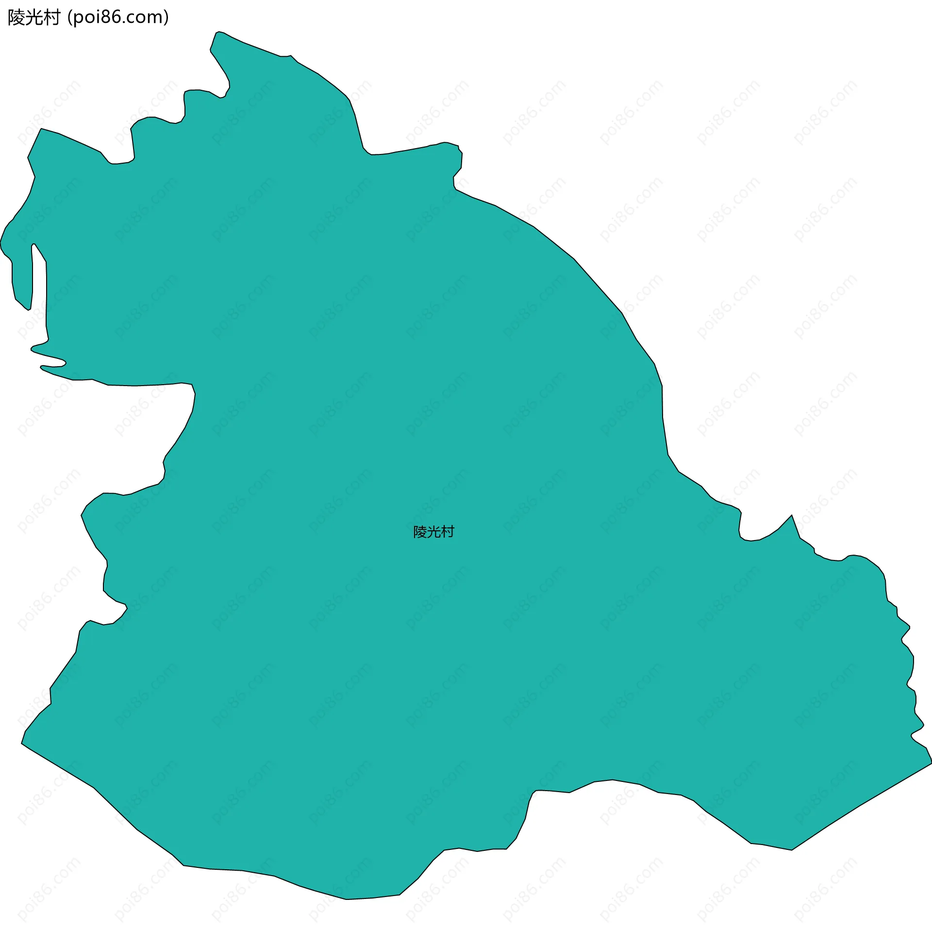 陵光村边界地图