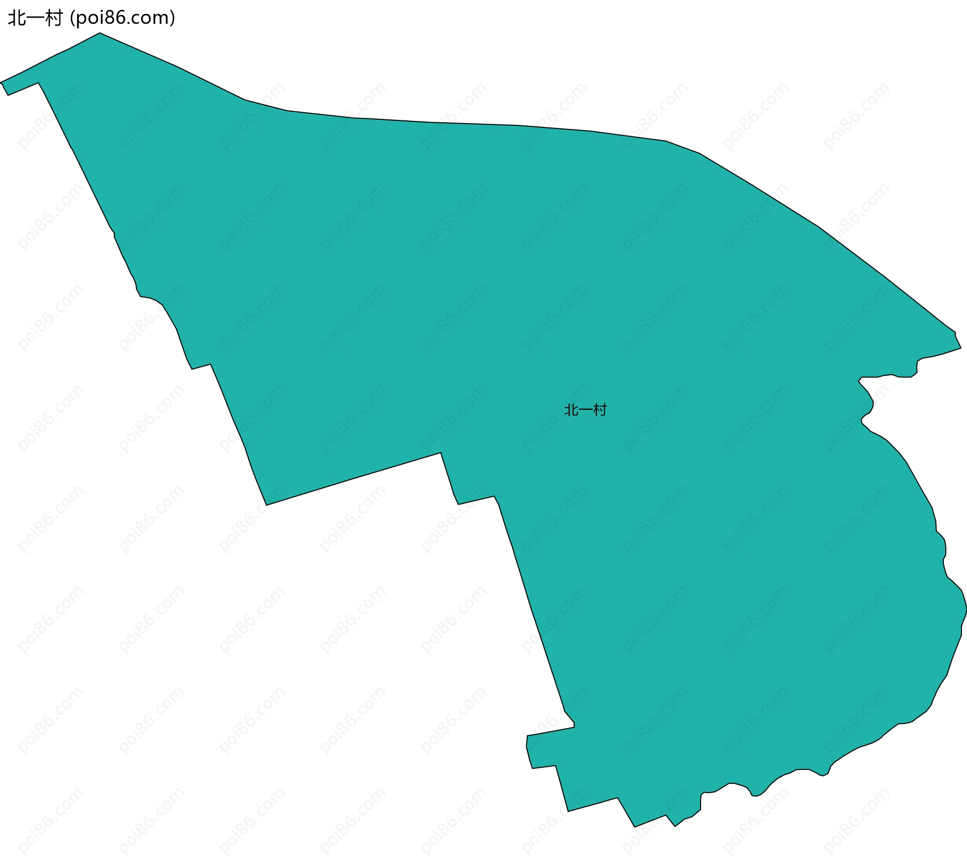 北一村边界地图