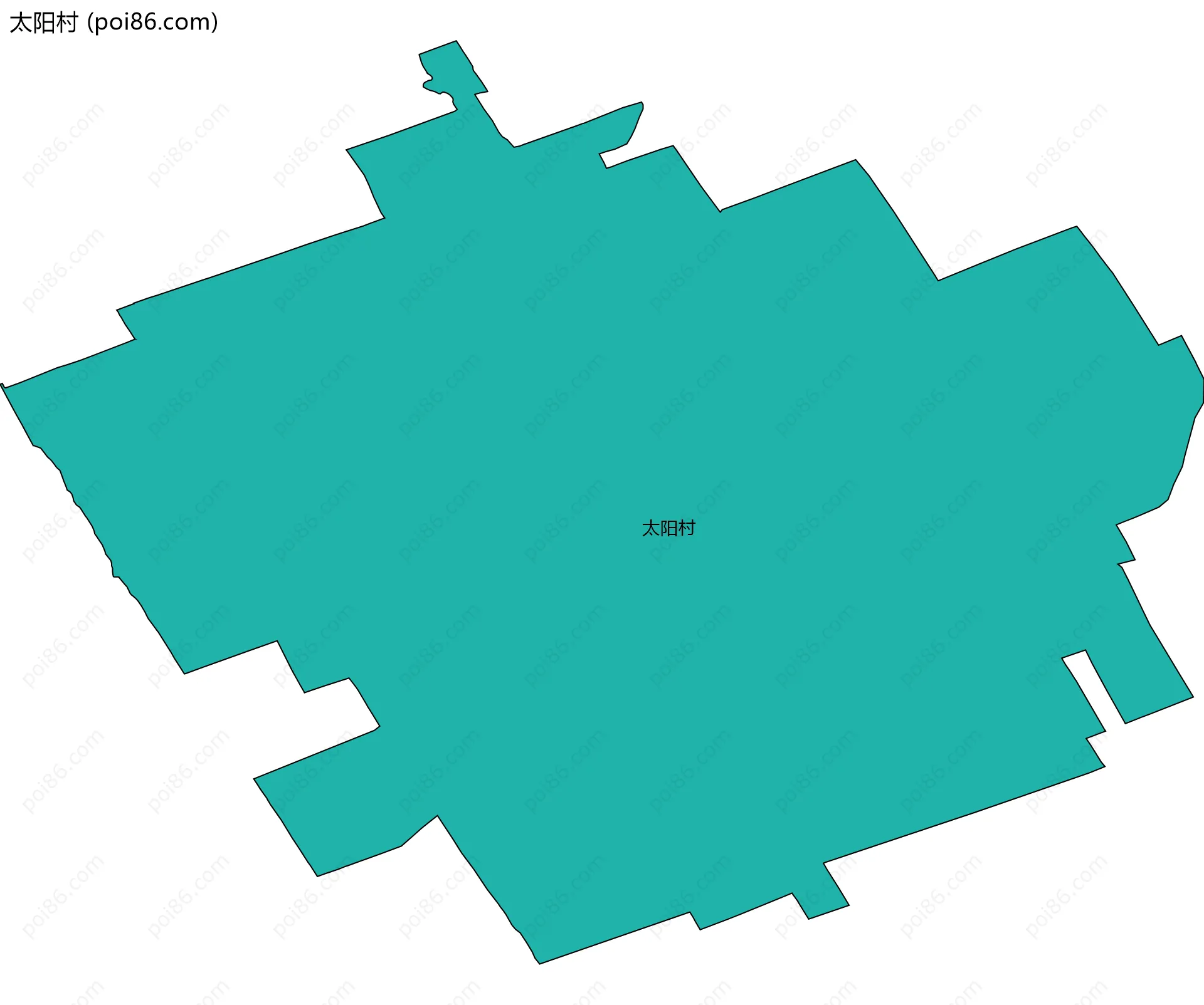 太阳村边界地图